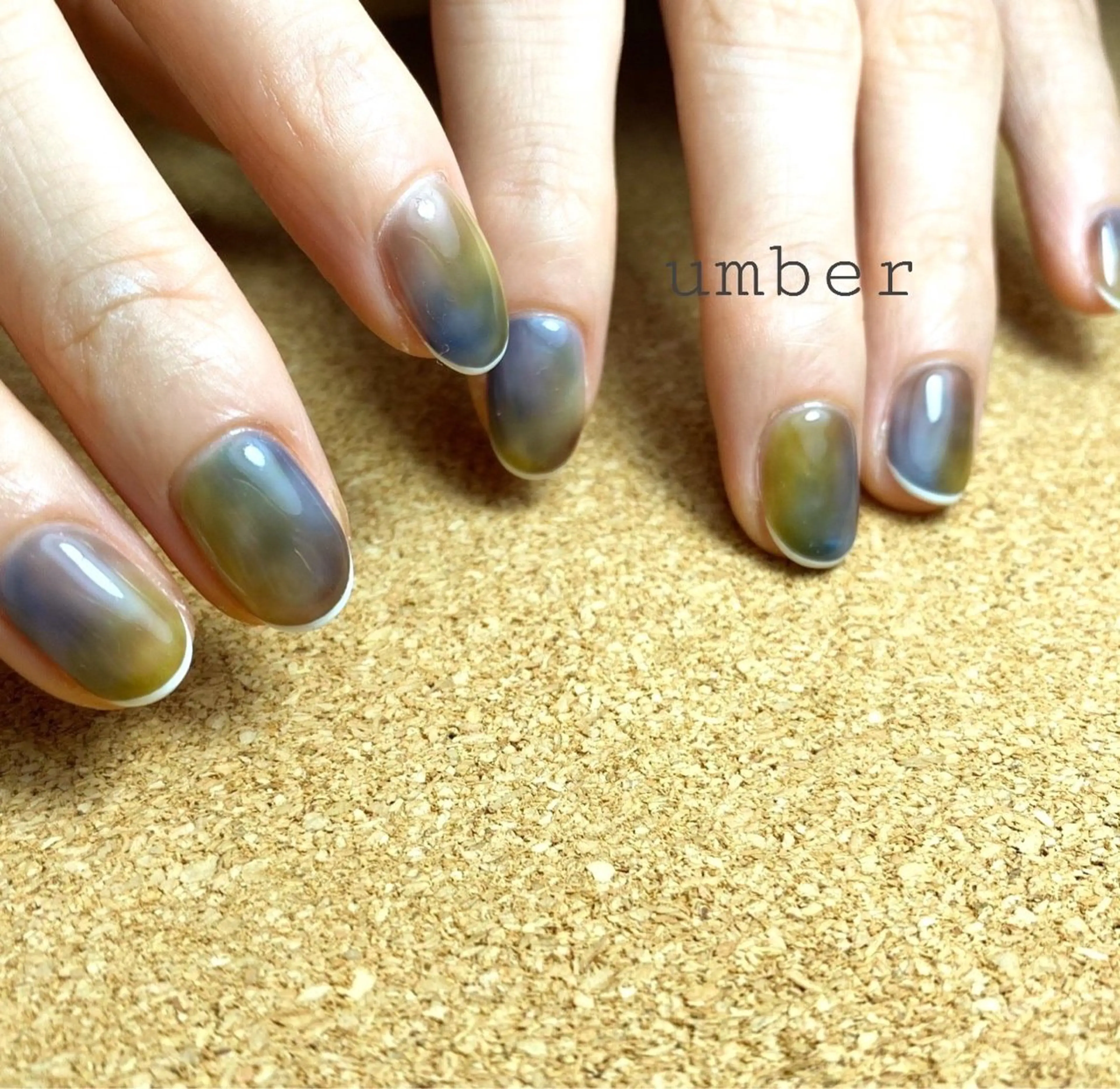 ネイル ハンドネイル umber 三茶1分のネイルデザイン