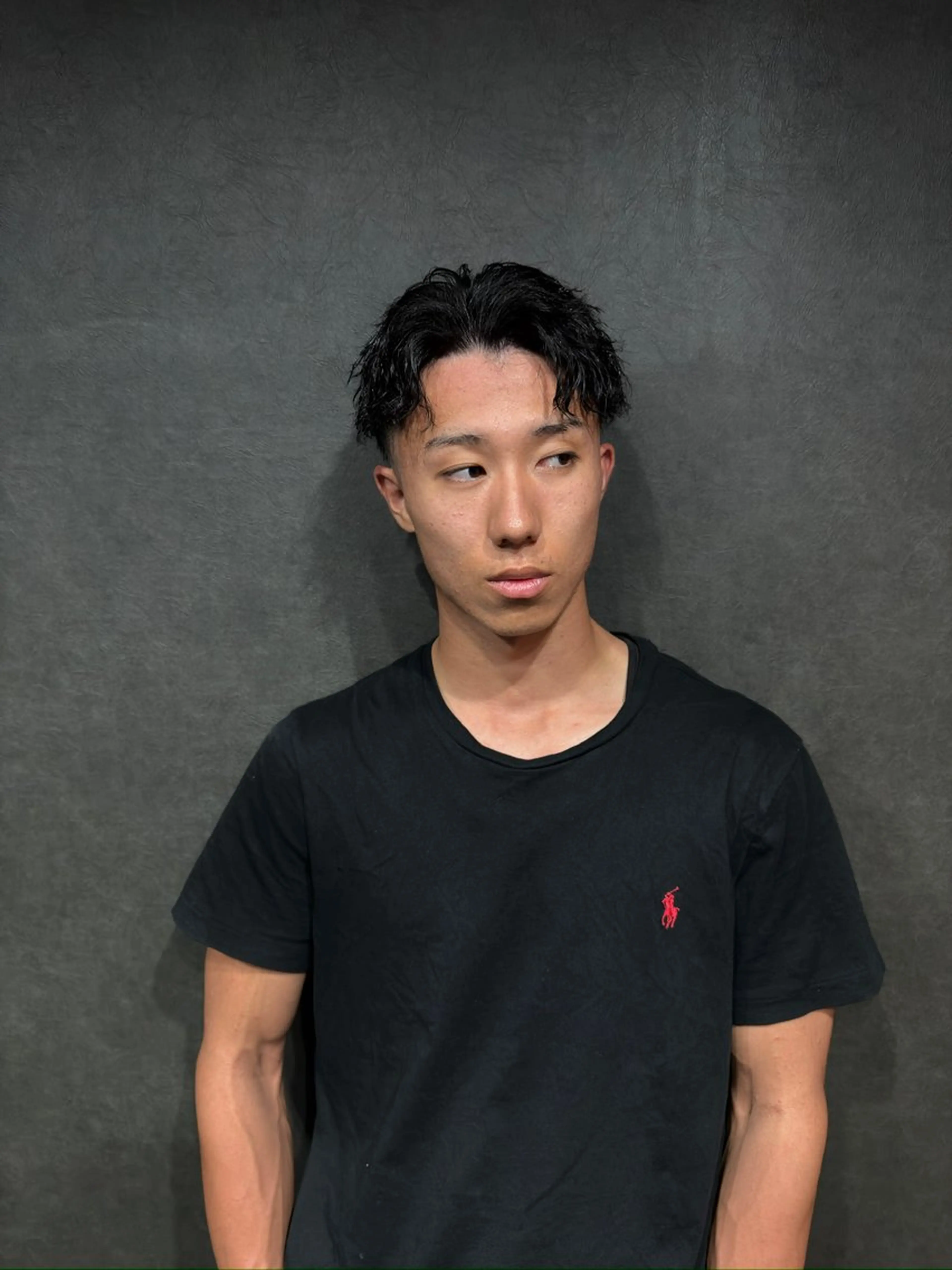 ミディアム カラー パーマ メンズ カット パーマ Les  Mains所属・Les Mainsのヘアスタイル