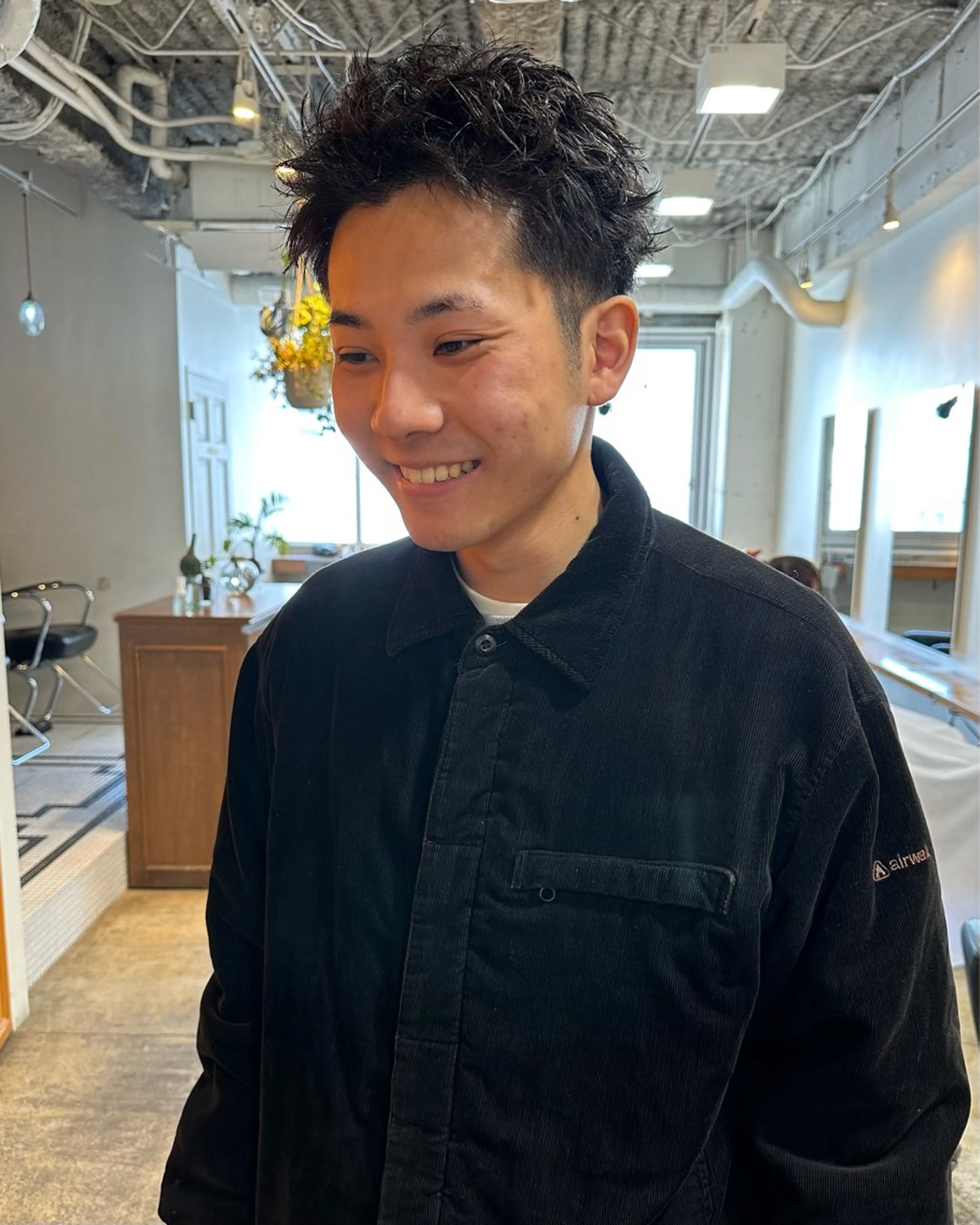 ショート メンズ カット トリートメント グランジヘア 無造作ヘアHYUGAのヘアスタイル