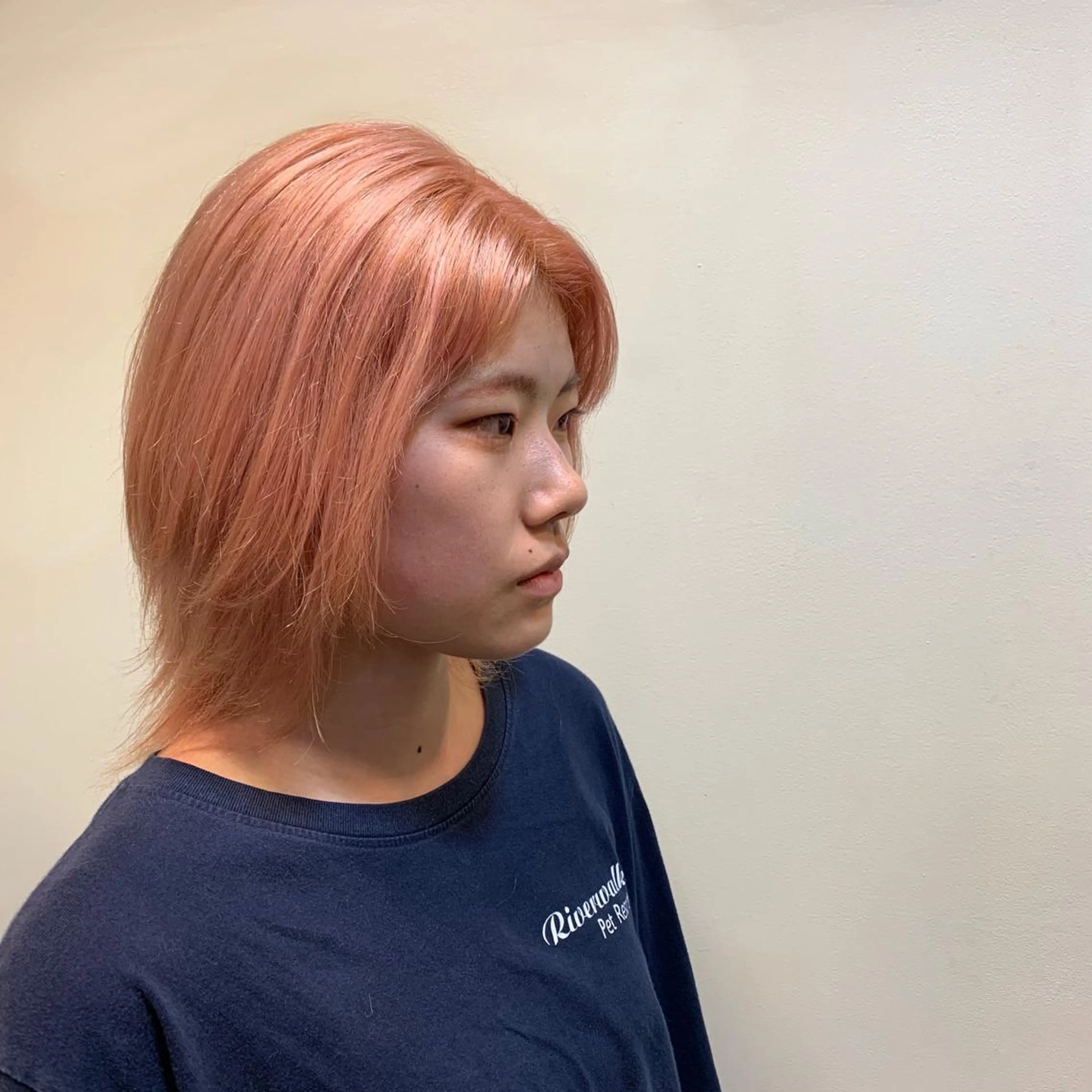 ミディアム カラー ブリーチ ピンクカラー ヘアカラー FLOW所属・Shouei  のヘアスタイル