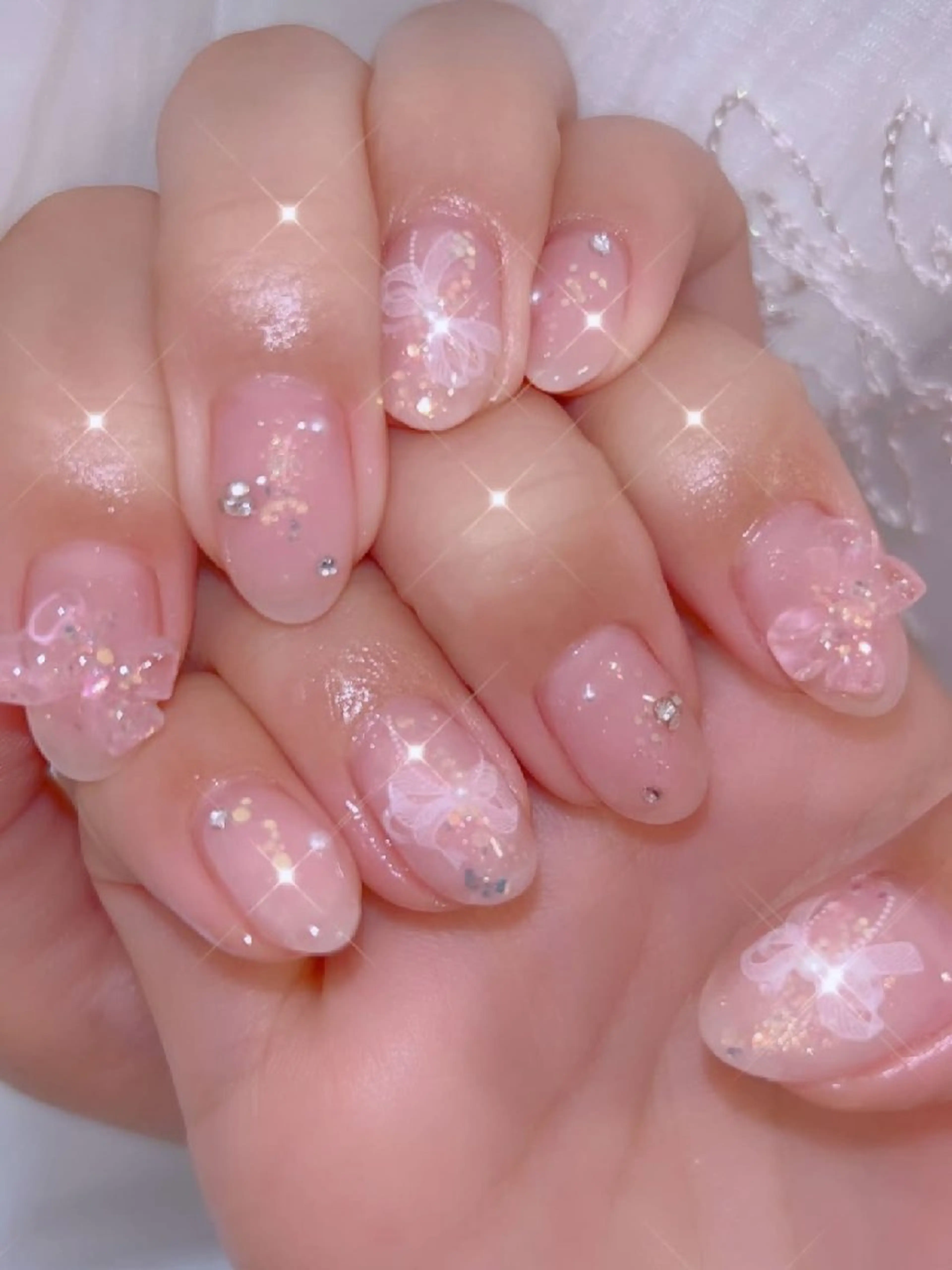 ネイル 長さ出し ジェルネイル 韓国ネイル マグネットネイル ニュアンスネイル I LOVE ME NAIL.。.:*♡のネイルデザイン