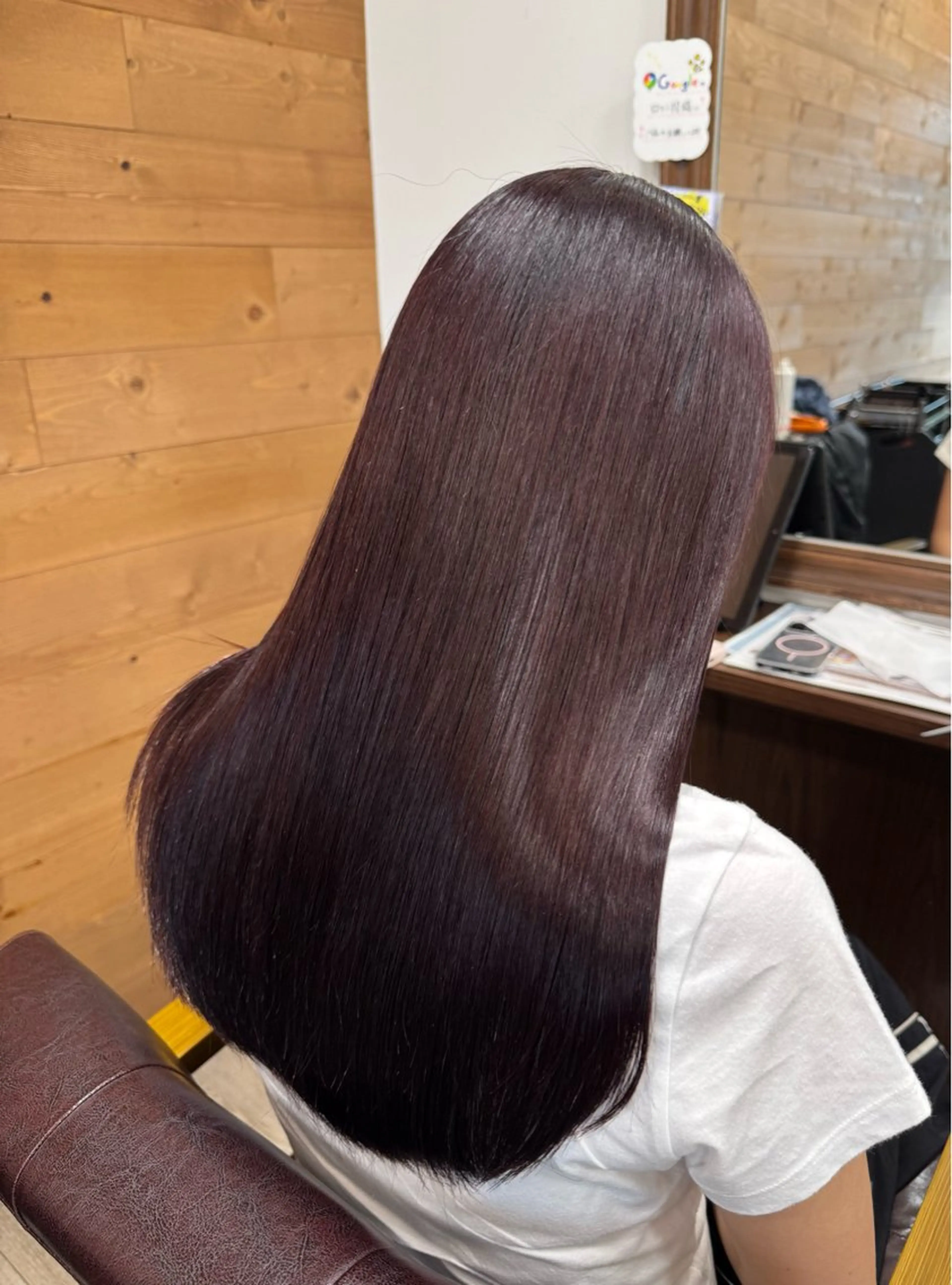 セミロング カラー ヘアカラー トリートメント メンズカット/透明感 カラー/河端悠花のヘアスタイル