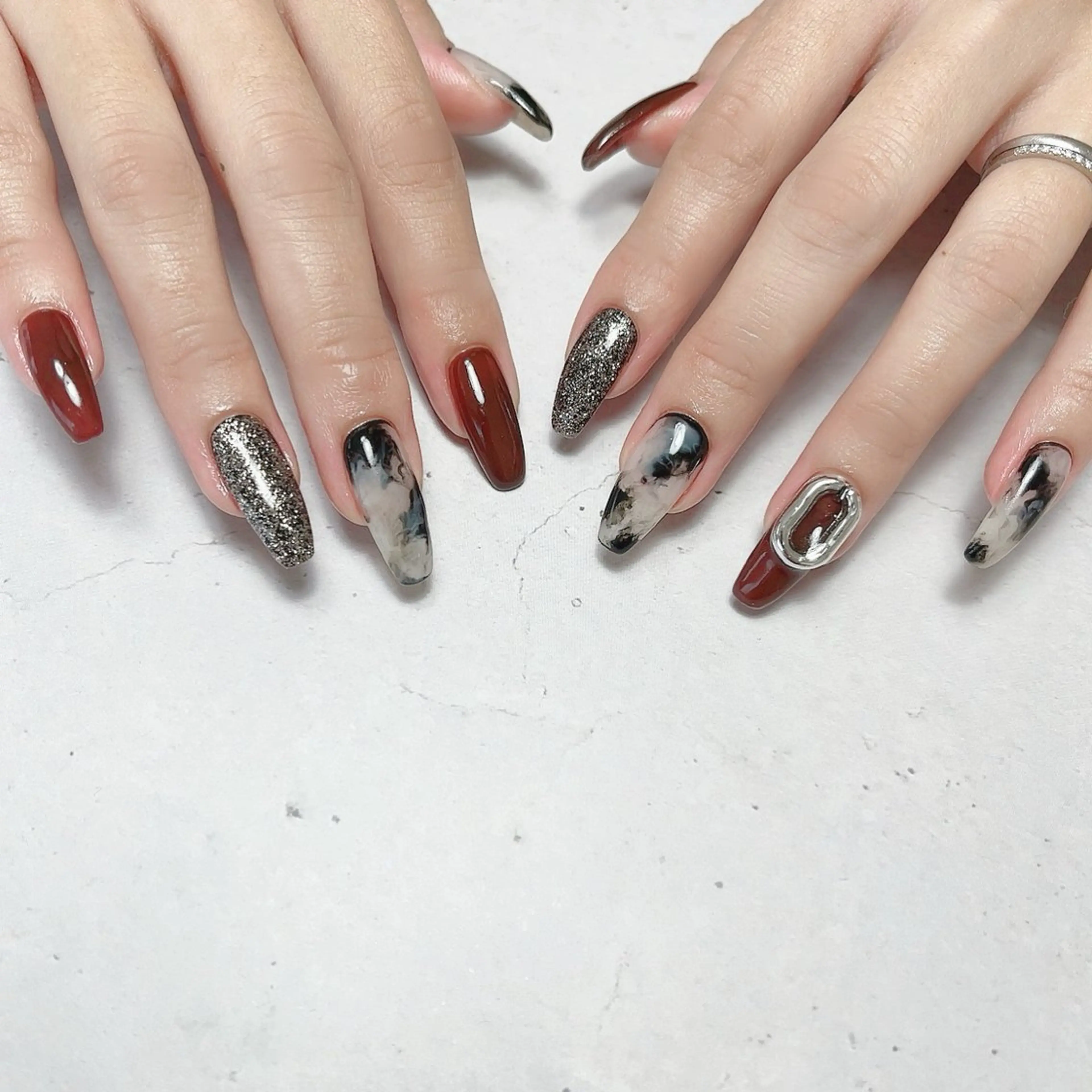 ネイル 持ち込み ハンドネイル ハンドケア Ivy所属・nail salon Ivy【放出】のネイルデザイン