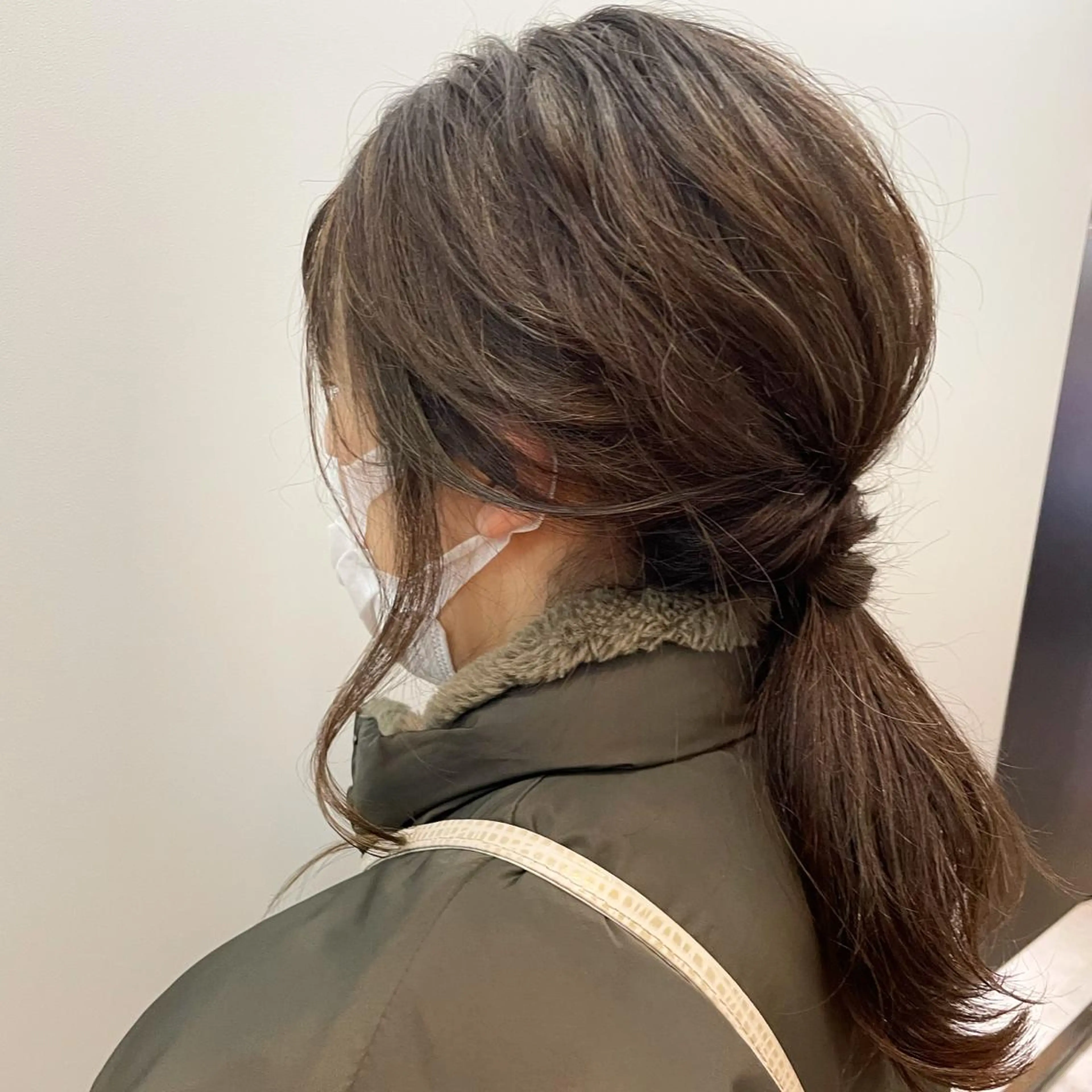 セミロング カラー ヘアアレンジ ハイライトカラー ハイライト One By The Ect所属・ショート/脱白髪染め ☆宇﨑悠実のヘアスタイル