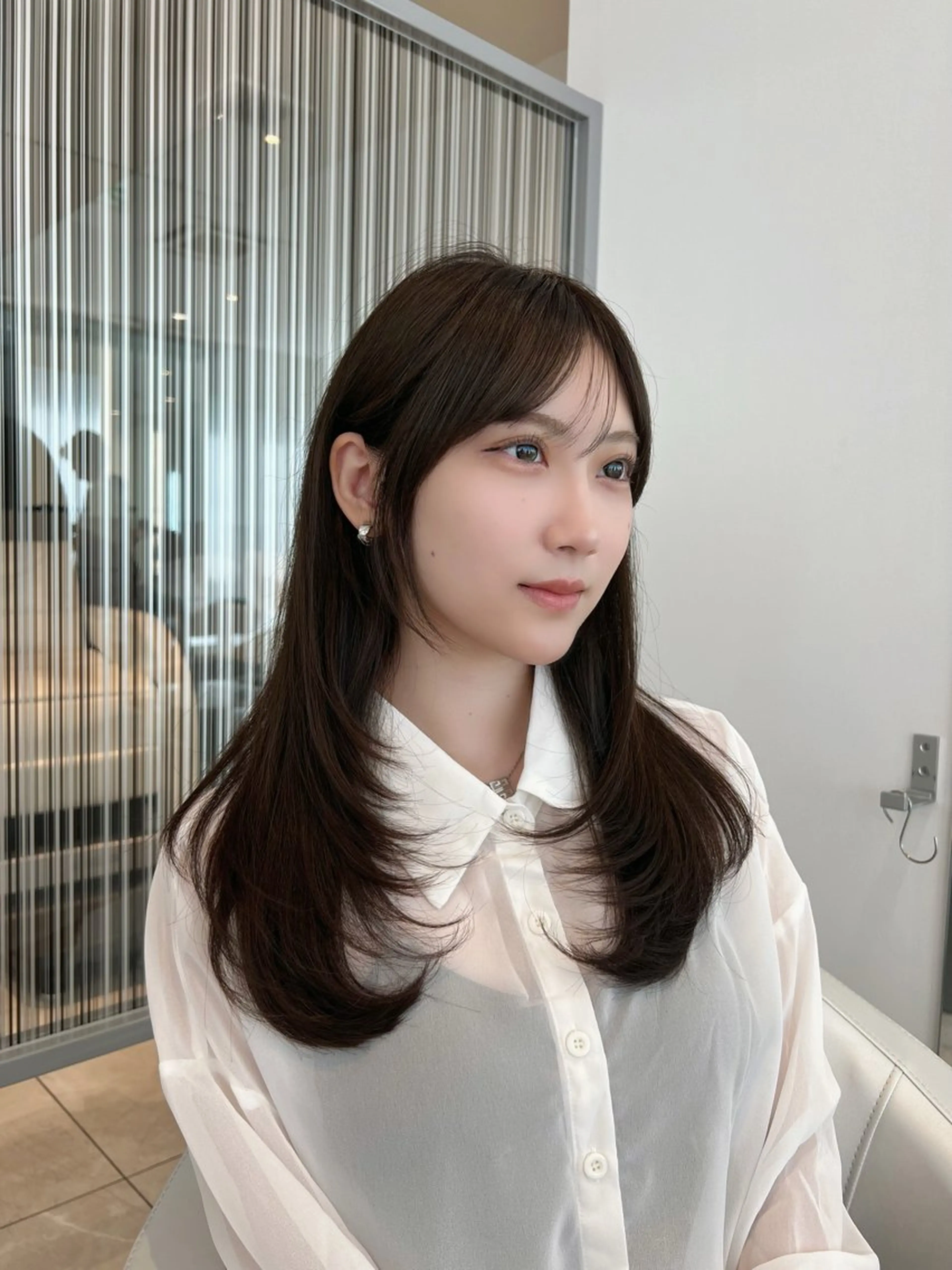 セミロング カット ヘアカラー トリートメント ✨上品可愛い 垢抜けカラー/後藤✨のヘアスタイル