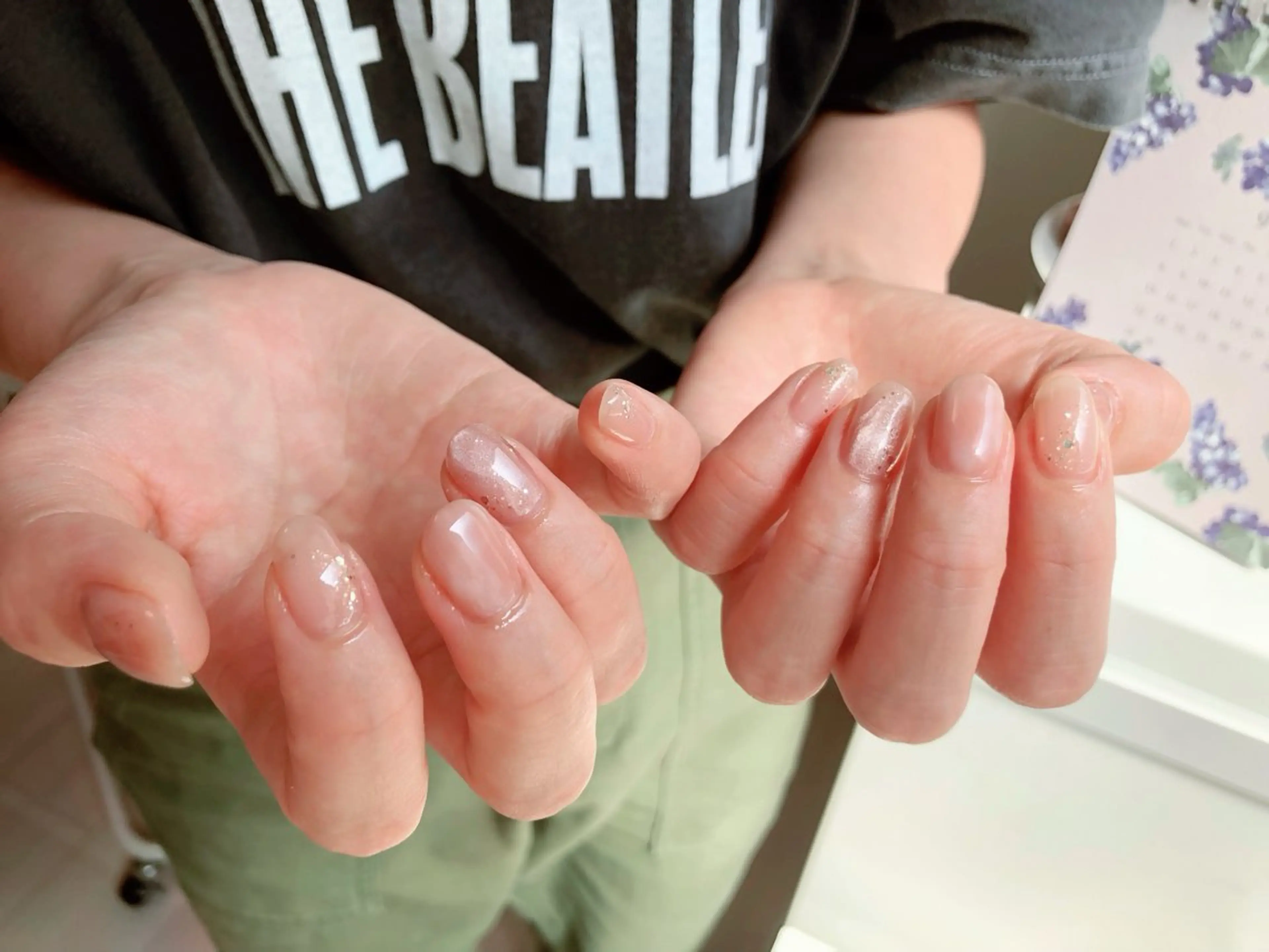 ネイル ラメ(グリッター) マグネットネイル ニュアンスネイル atelier in bloomのネイルデザイン