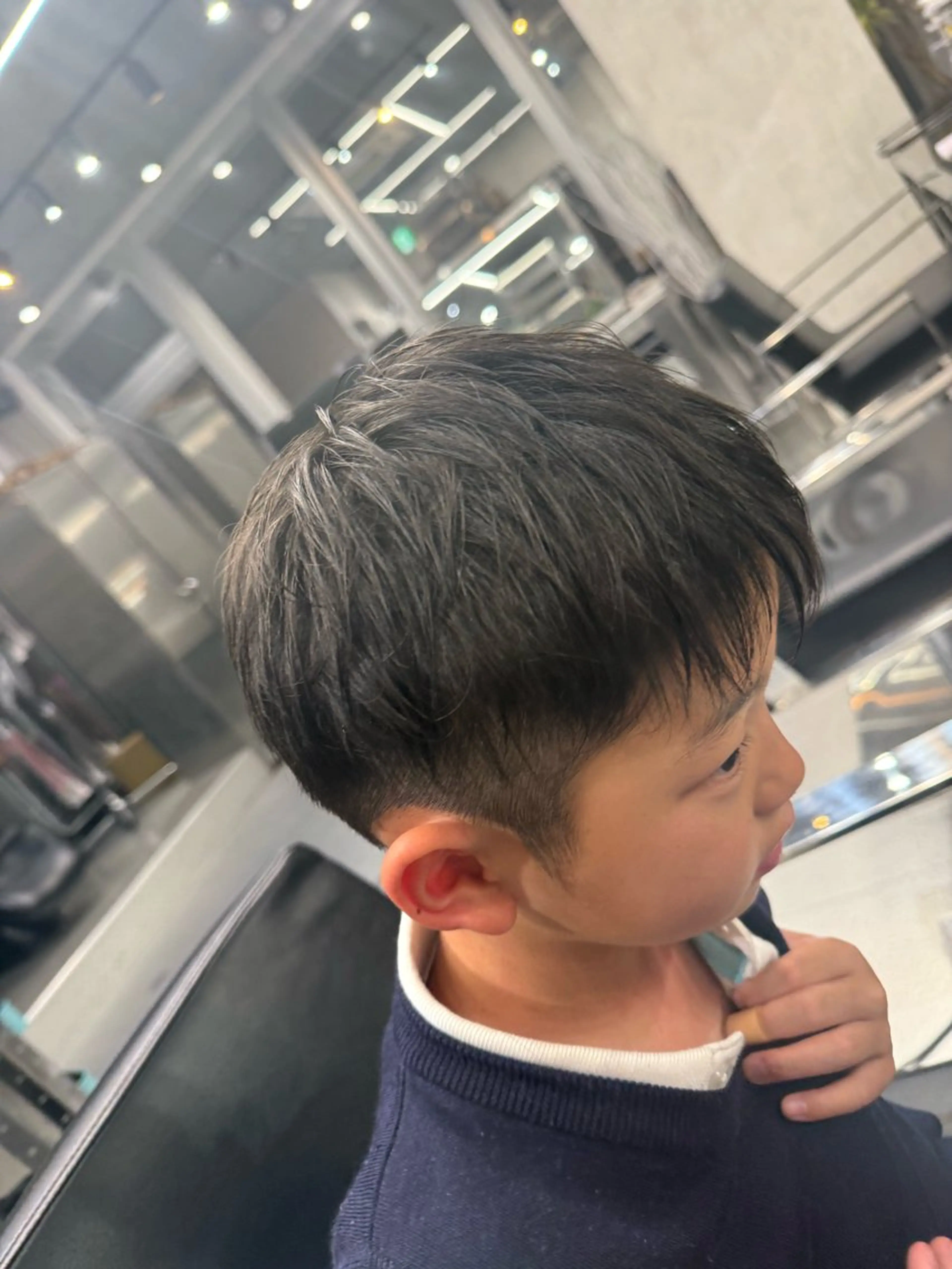 メンズ キッズ ならざきつぐみ /天王寺/ハイトーンのヘアスタイル