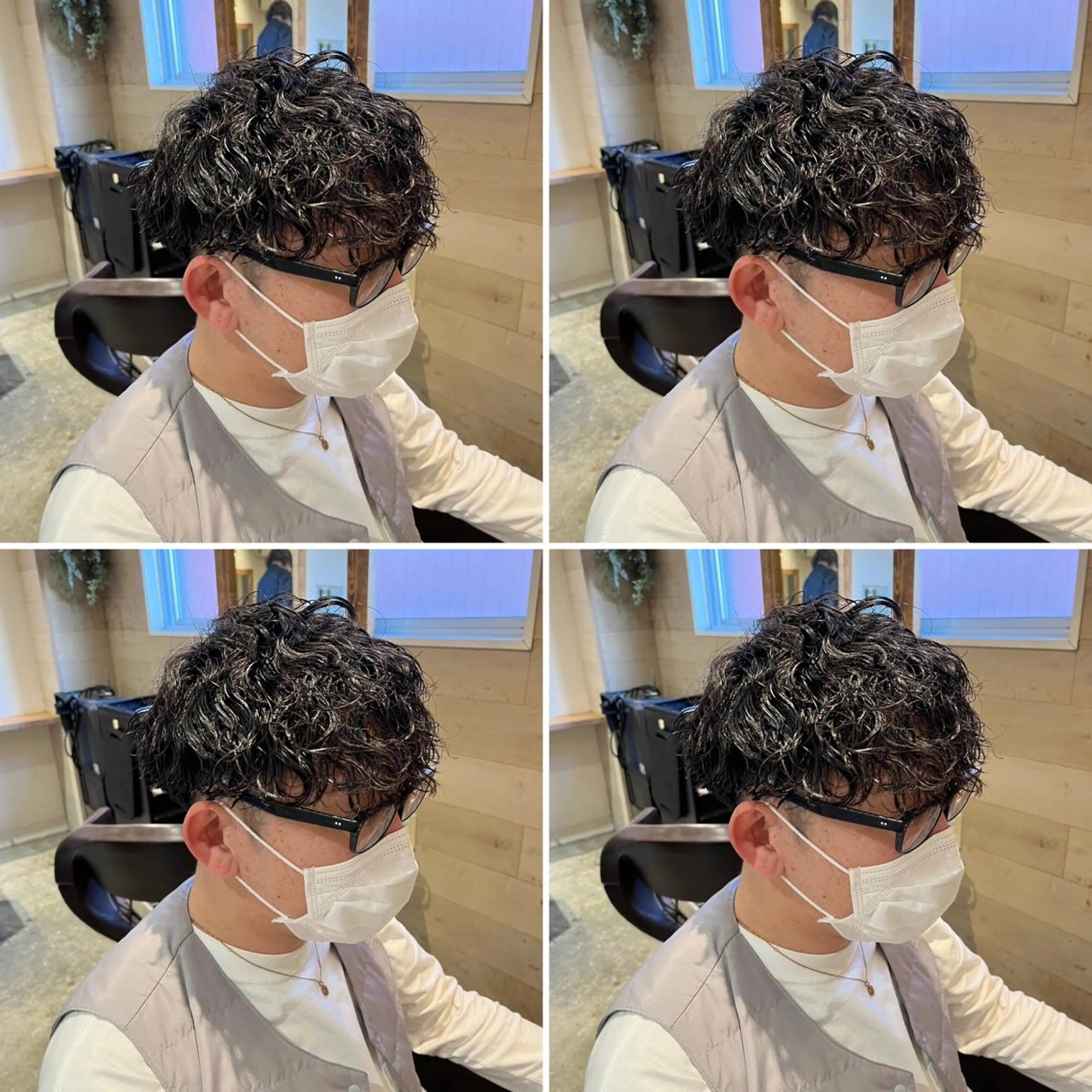 パーマ メンズ カット パーマ トリートメント ヘアセット 👑メンズパーマ特化 店長望月謙二郎👑のヘアスタイル