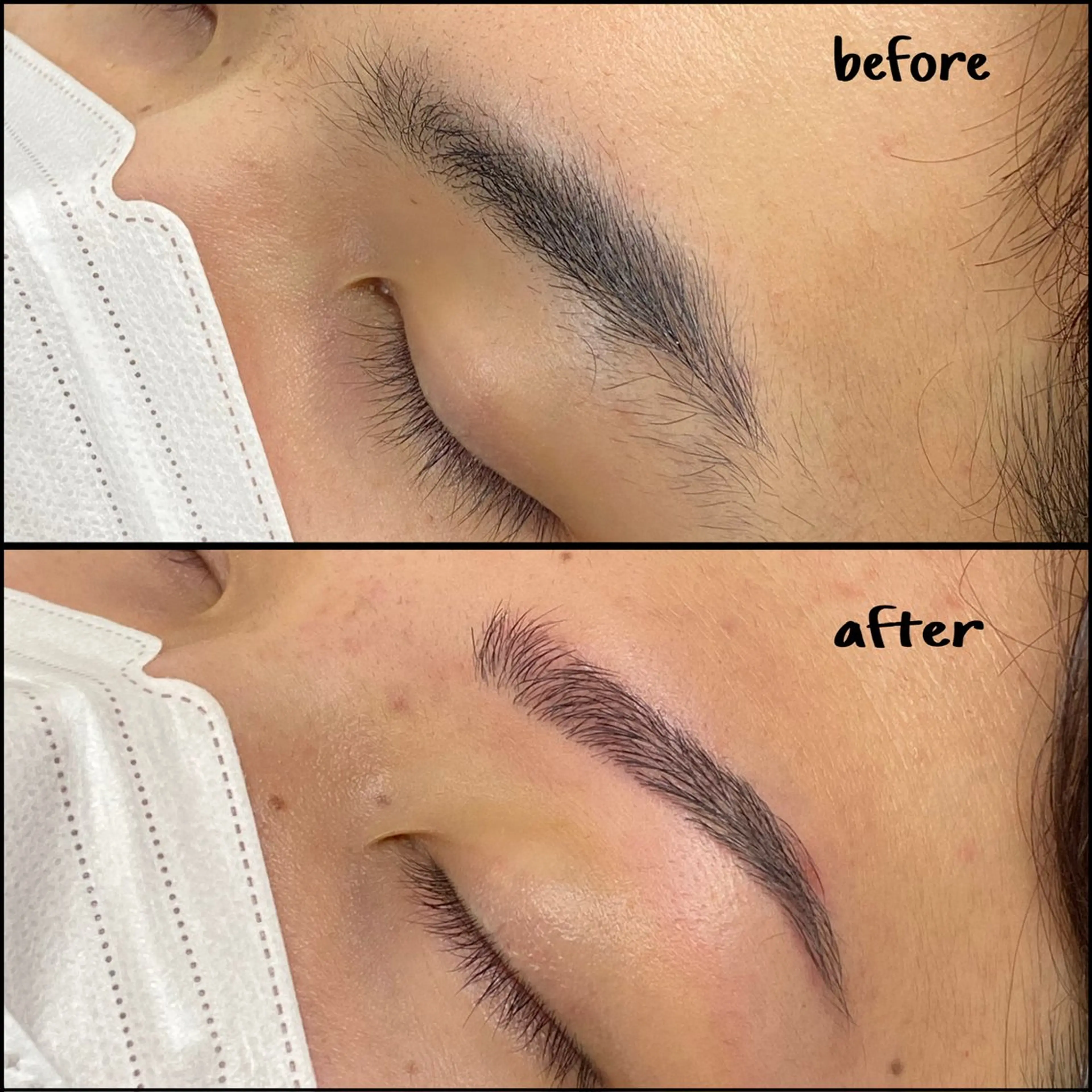 メンズ アイブロウ ワックス脱毛 シールエクステ 🐁ONOの眉毛・アイブロウイメージ