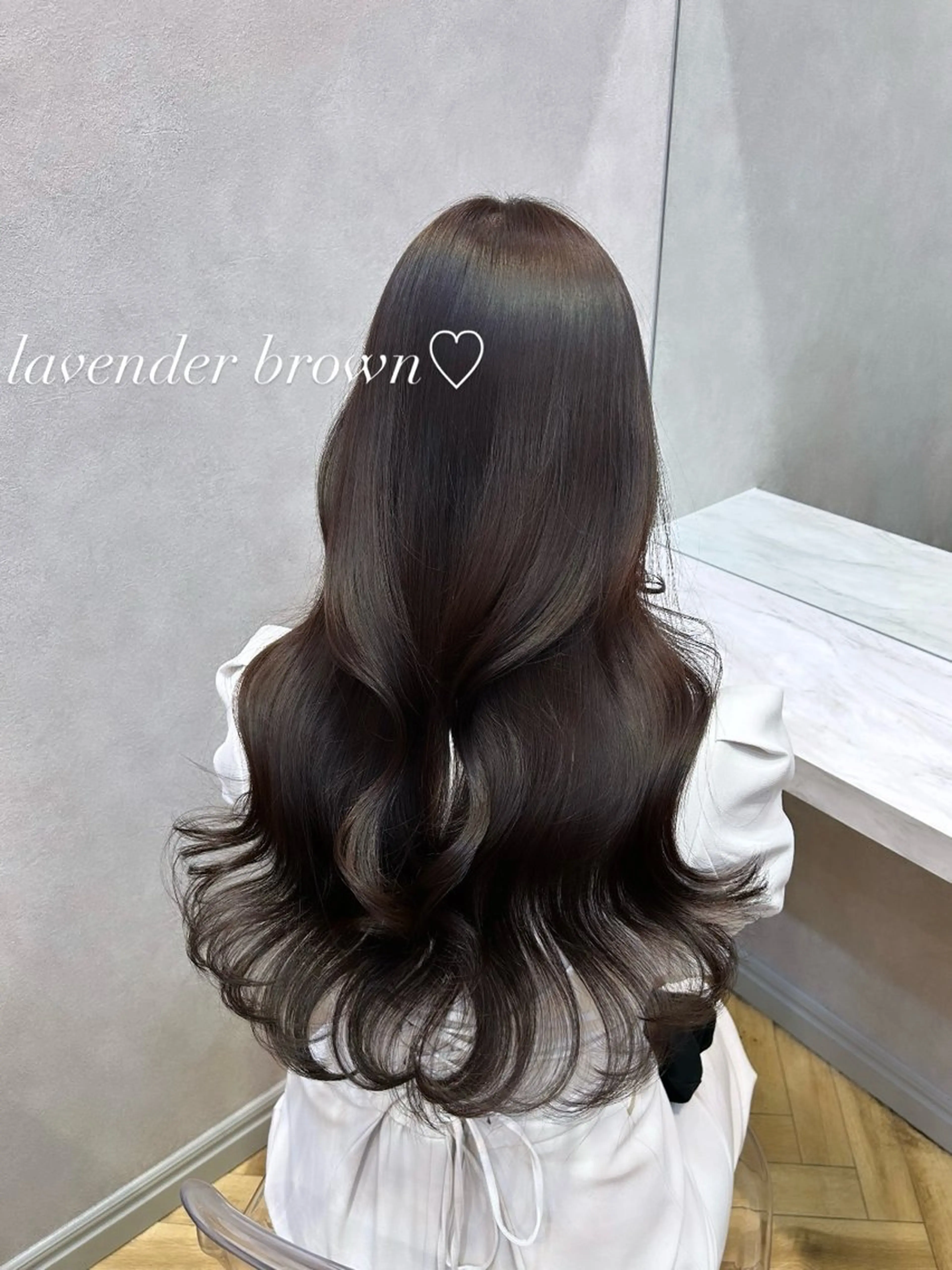 ロング カラー ブラウンカラー ラベンダーカラー 🩷韓国ヘア/ミディ アム🩷Maikaのヘアスタイル