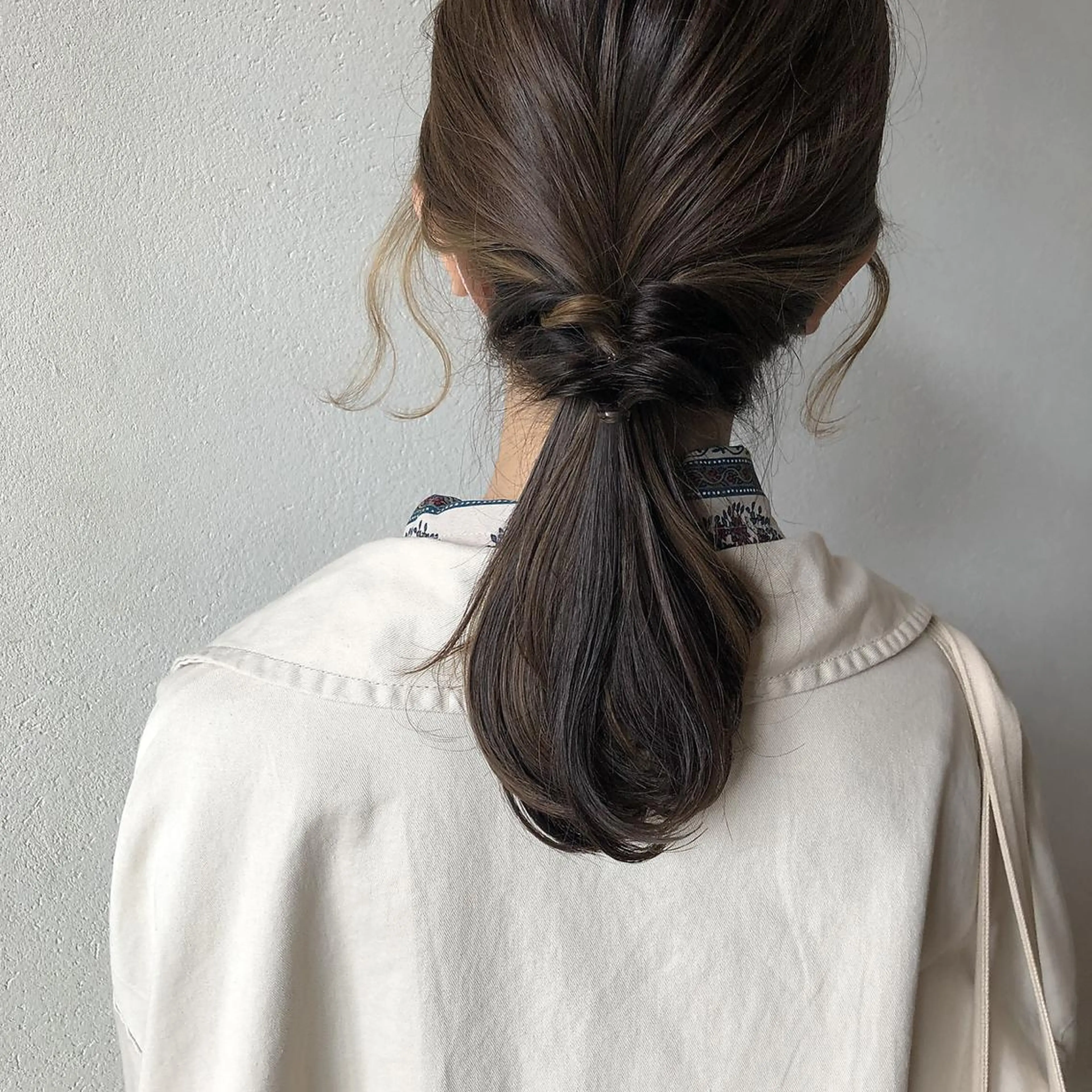 セミロング Null 表参道所属・岩下昂世/ ハイトーン/デザインのヘアスタイル