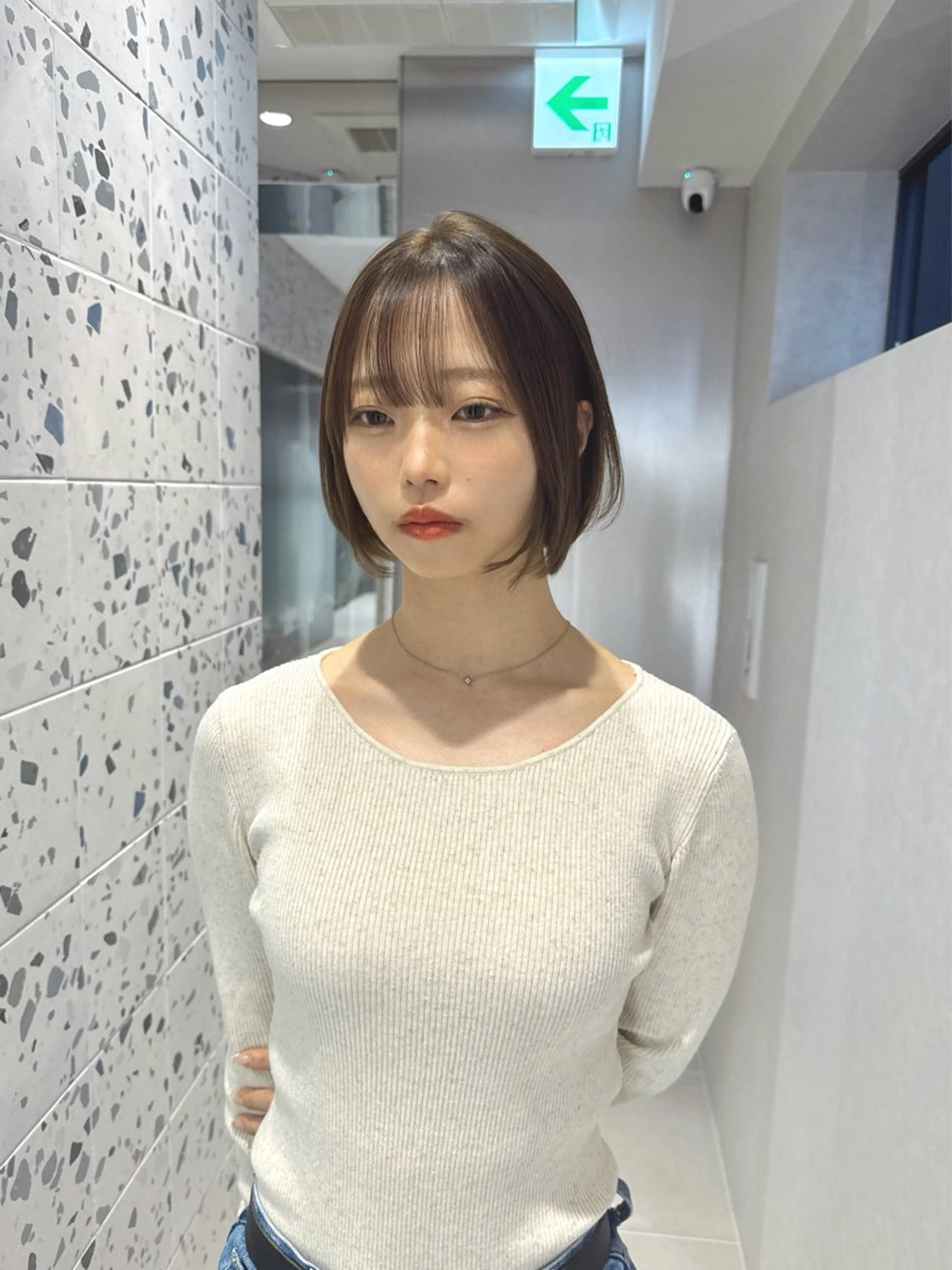 ショート カラー ベージュカラー ブリーチ ブリーチなしカラー カット ヘアカラー トリートメント LUMO所属・矢野 晃平のヘアスタイル