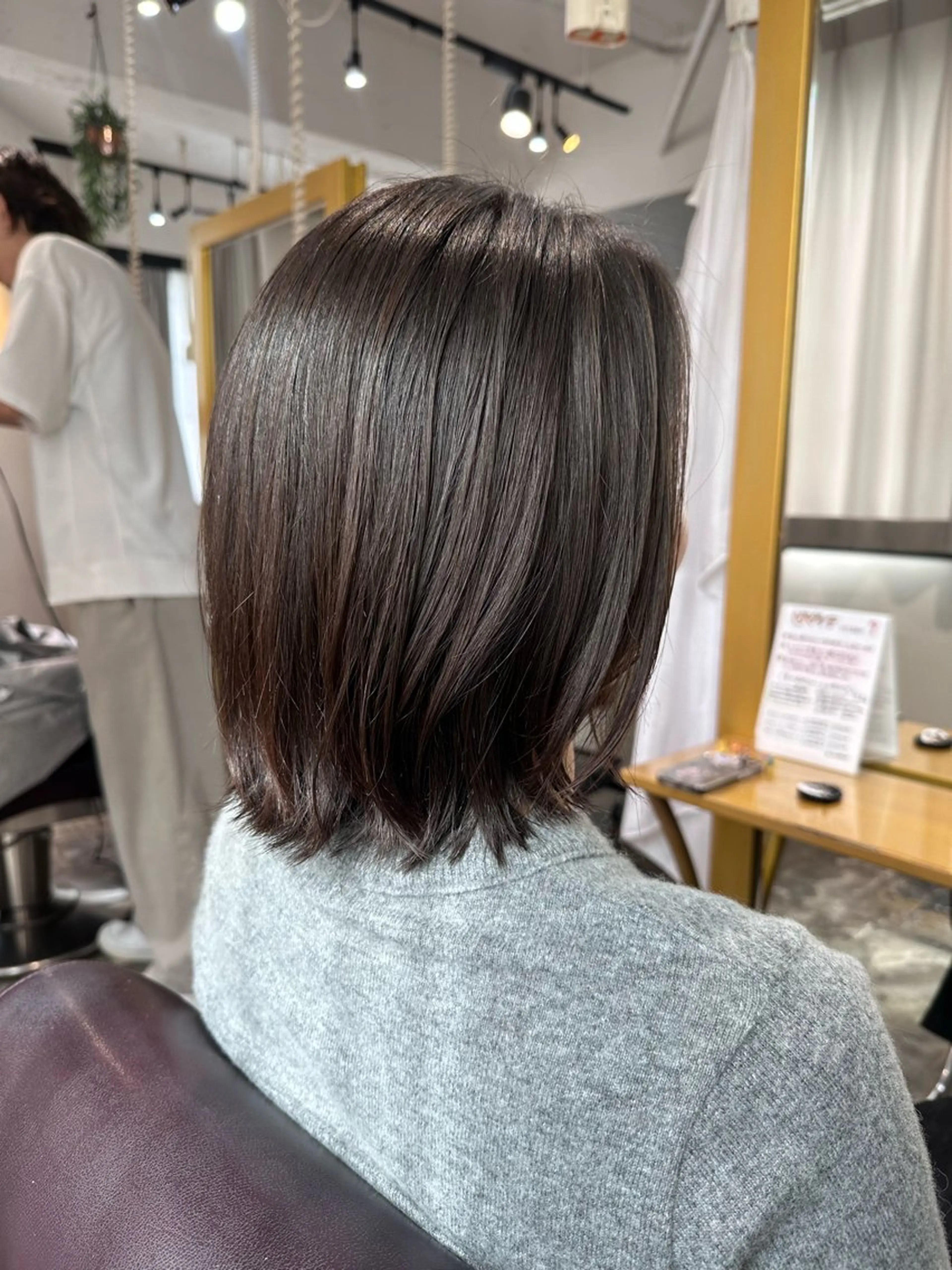 ミディアム ボブレイヤー ボブ レイヤーカット 艶カラー/レイヤー 💖心斎橋/Sakiのヘアスタイル