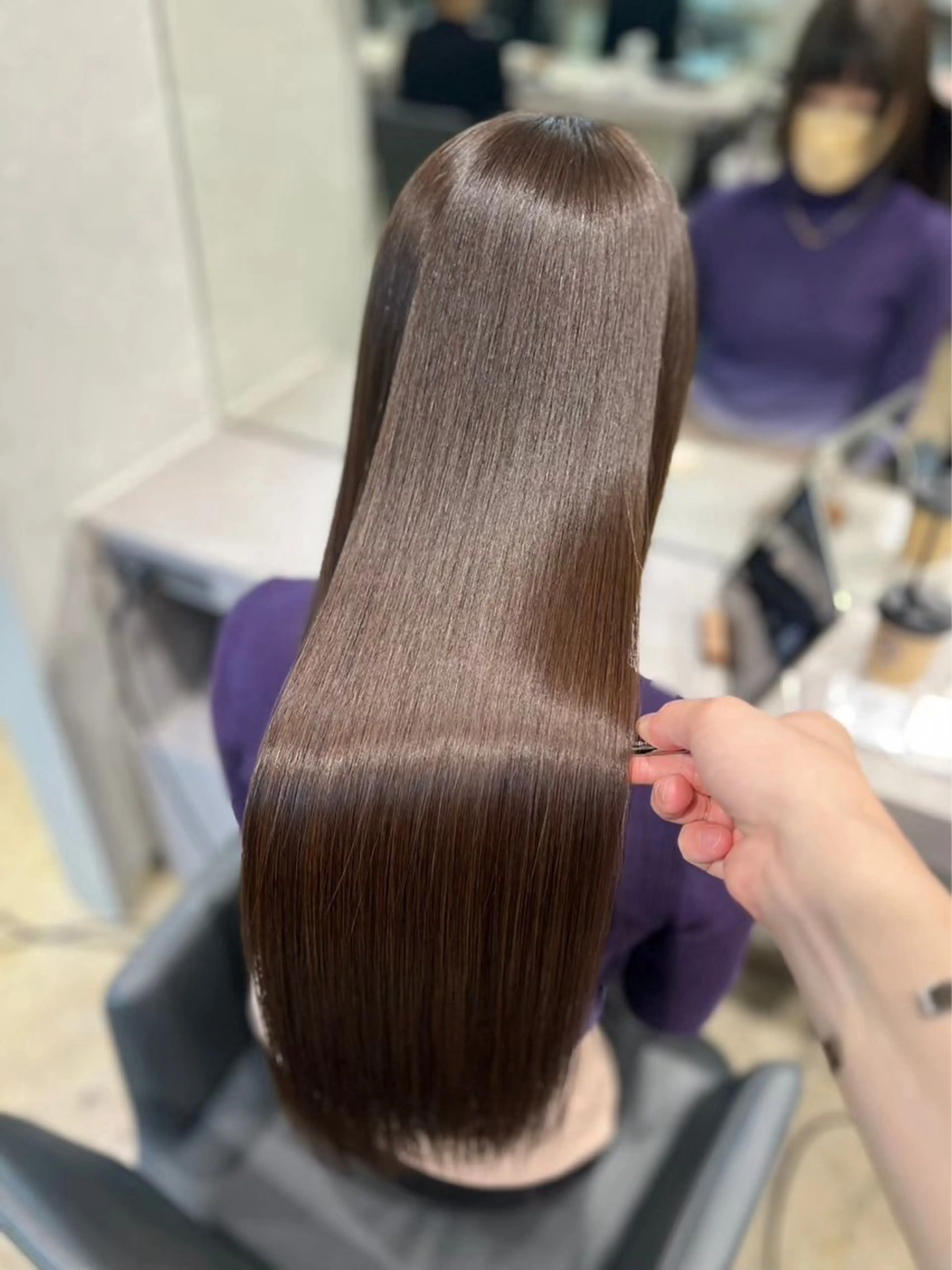 ロング 【ヤバ髪から美髪へ】 縮毛矯正特化アチワのヘアスタイル