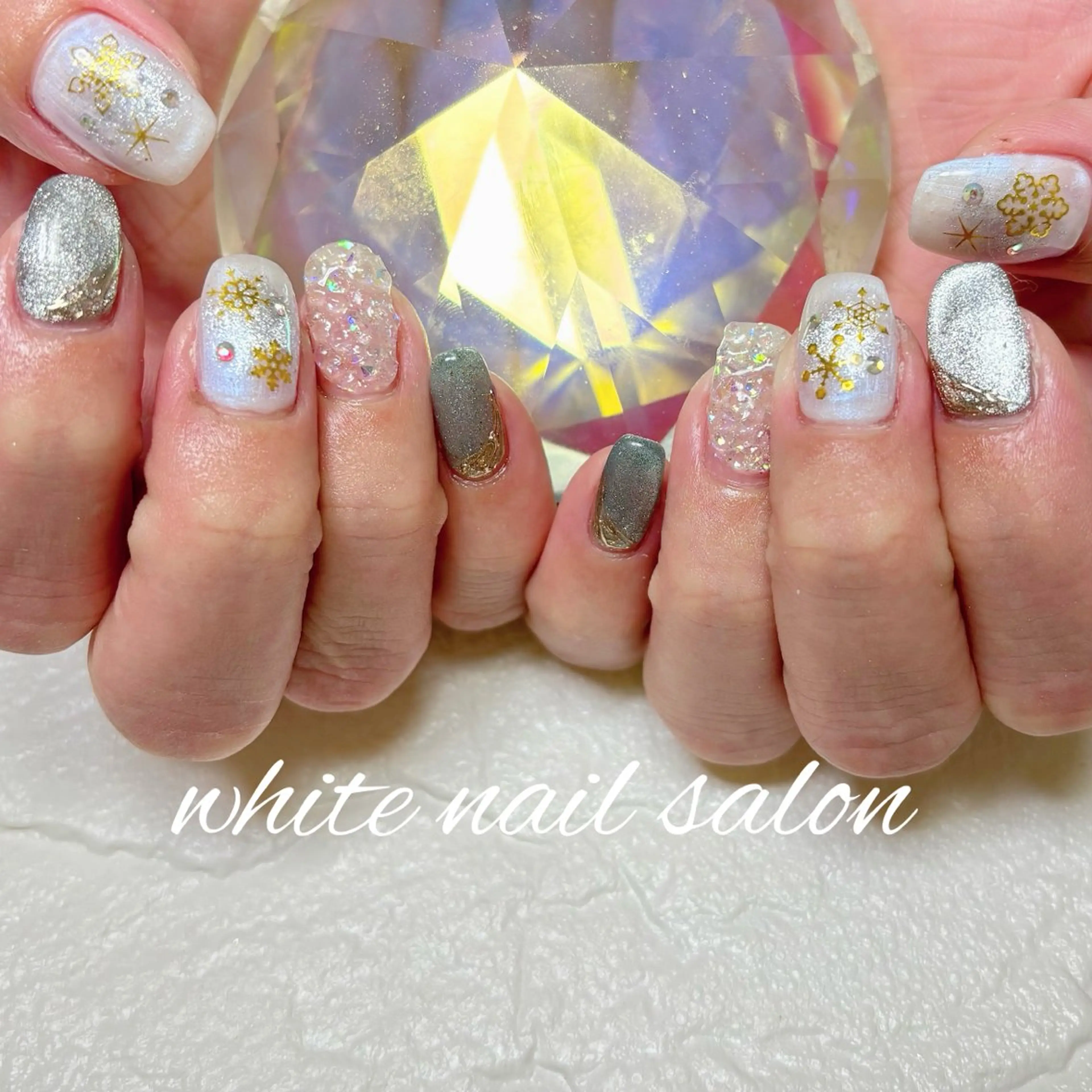 ネイル フットネイル ハンドネイル white nail salonのネイルデザイン