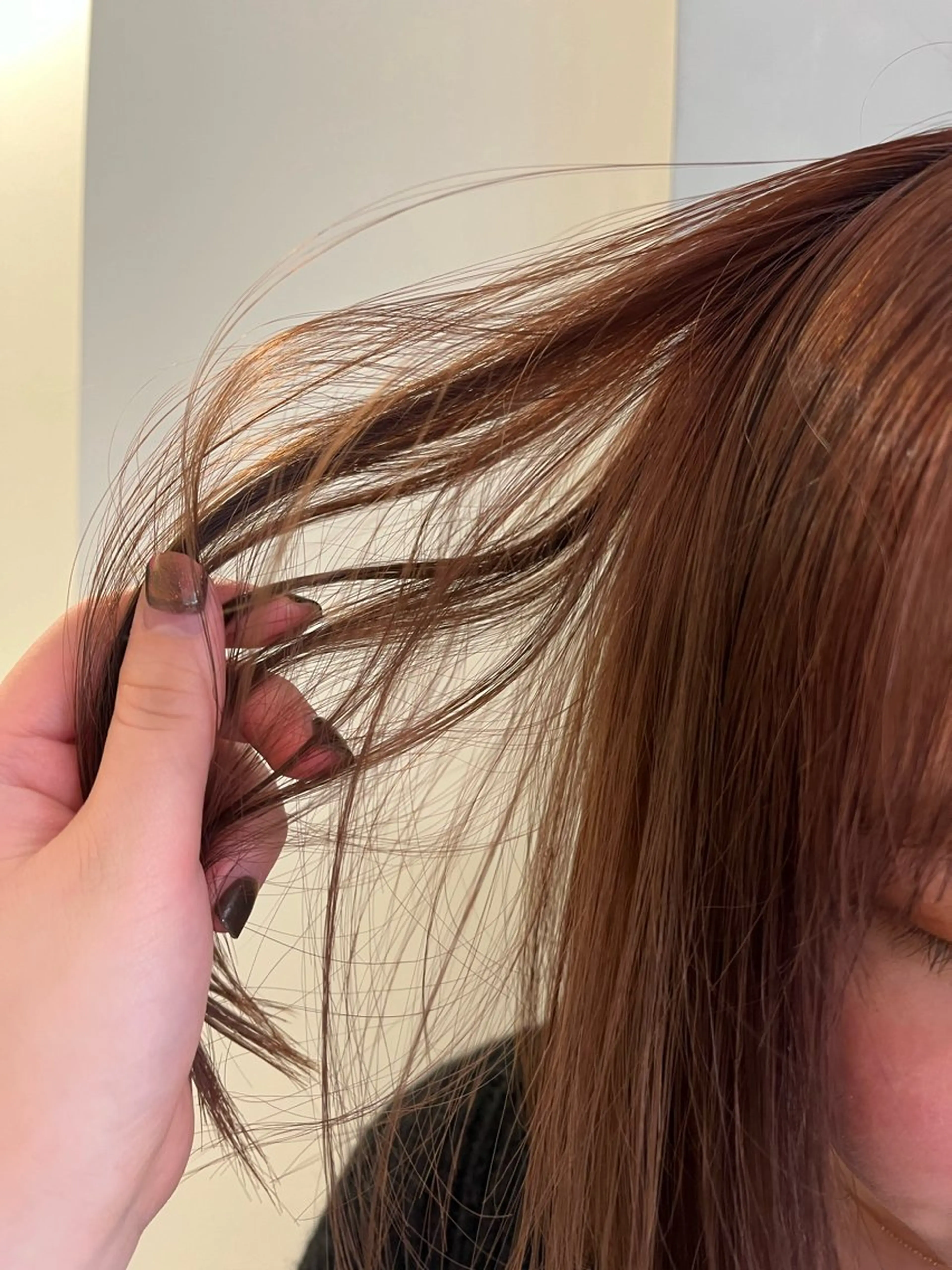 カラー films所属・AYA/films 韓国/レイヤー／ボブのヘアスタイル