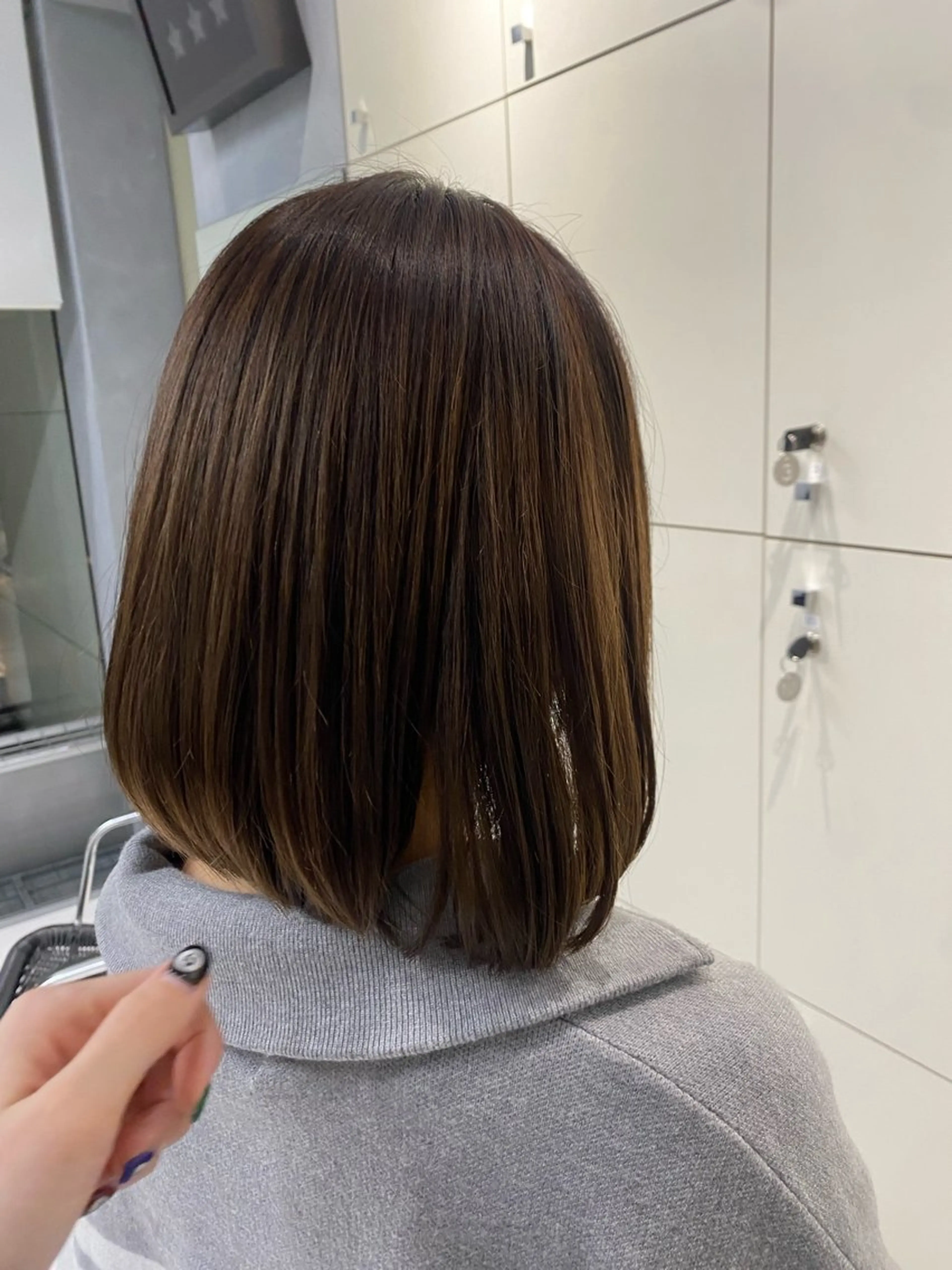 ミディアム 飯ヶ谷 成海のヘアスタイル