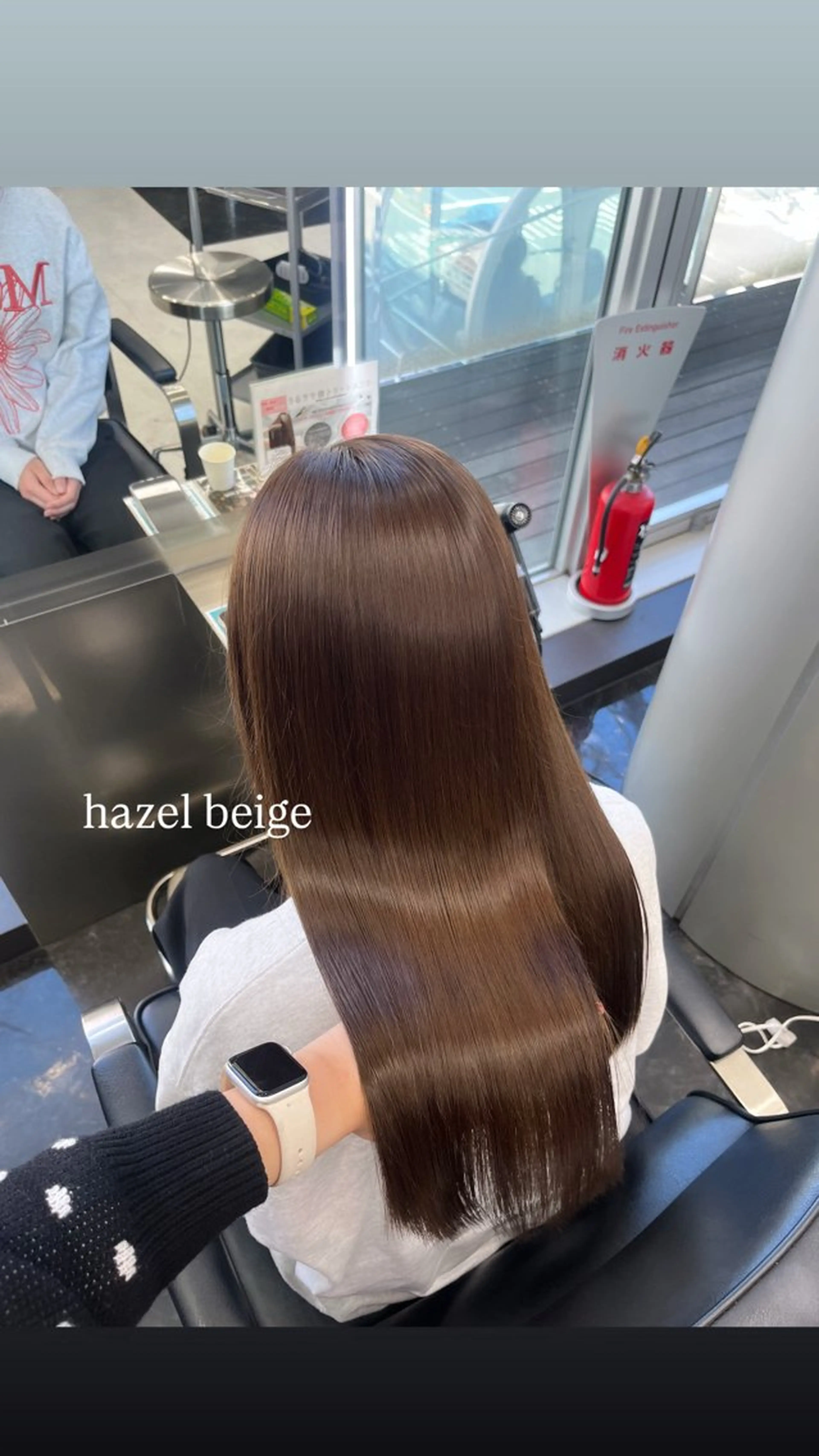 ロング カラー ヘアアレンジ ベージュカラー 透明感カラー ヘーゼル ヘアセット ハイトーン/透明感 髪質改善/rinaのヘアスタイル