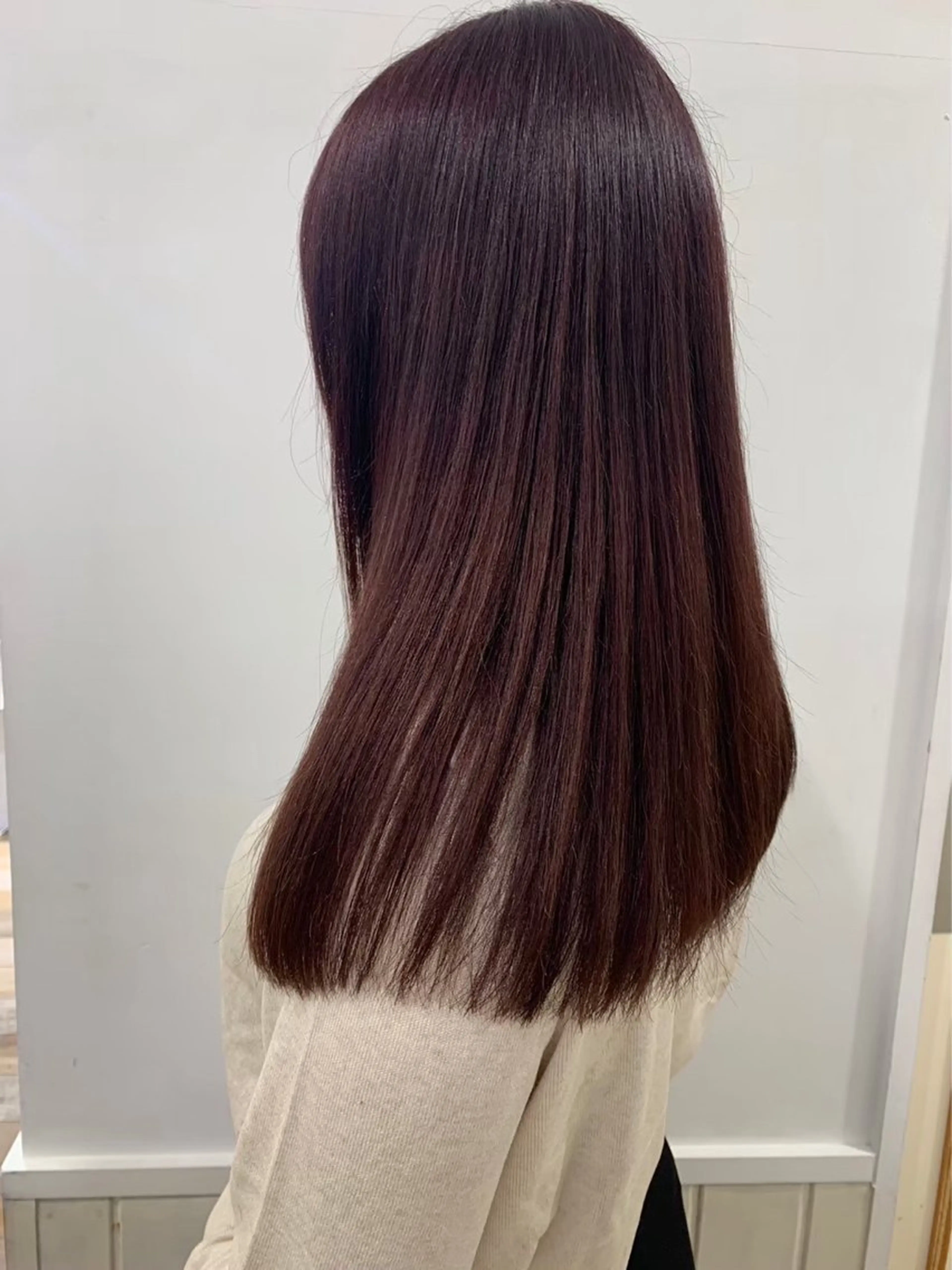 ロング カラー レイヤーカット🐺 hina🩶のヘアスタイル