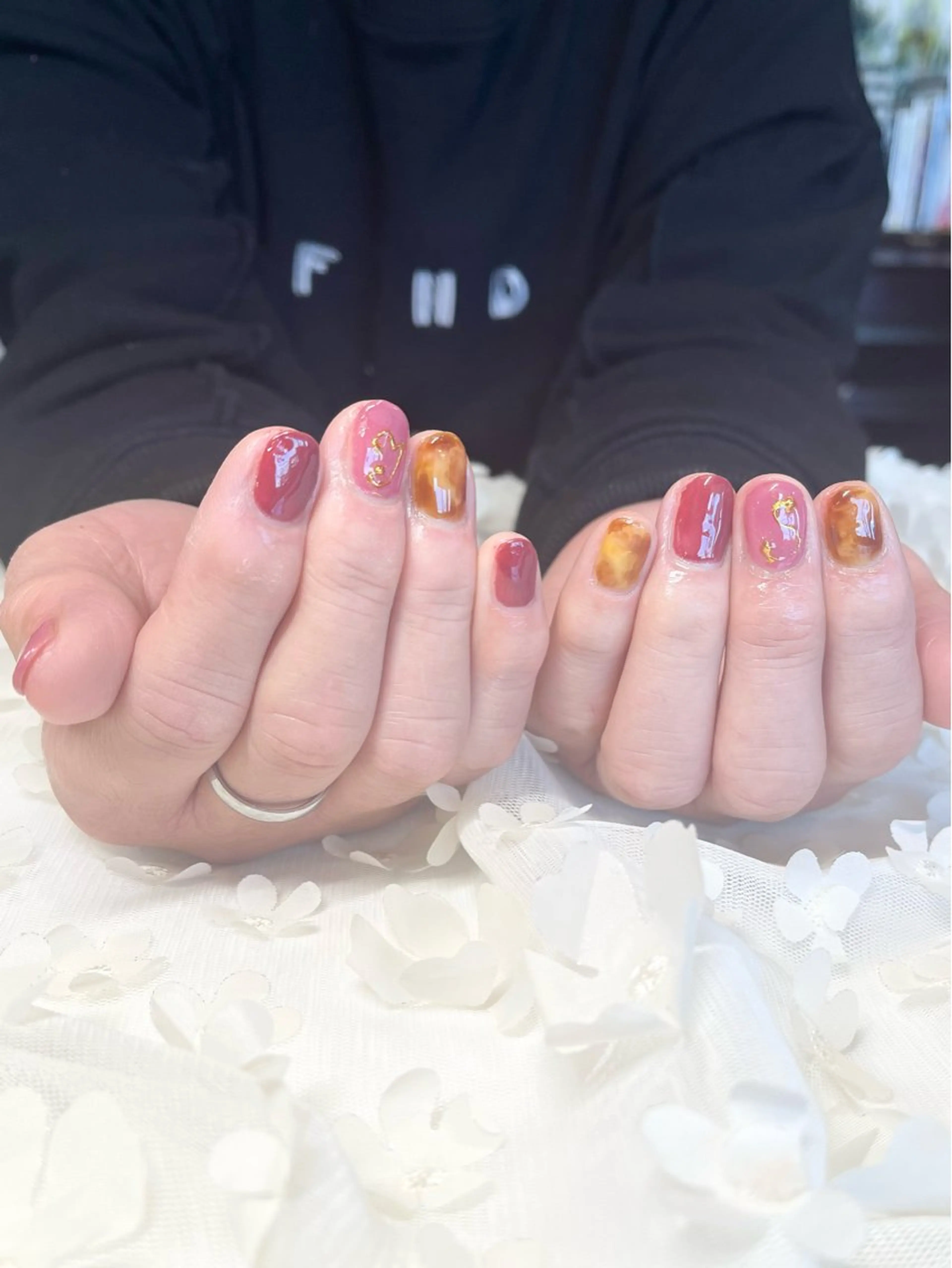 ネイル アートネイル べっ甲ネイル ハンドネイル GARDEN GELのネイルデザイン