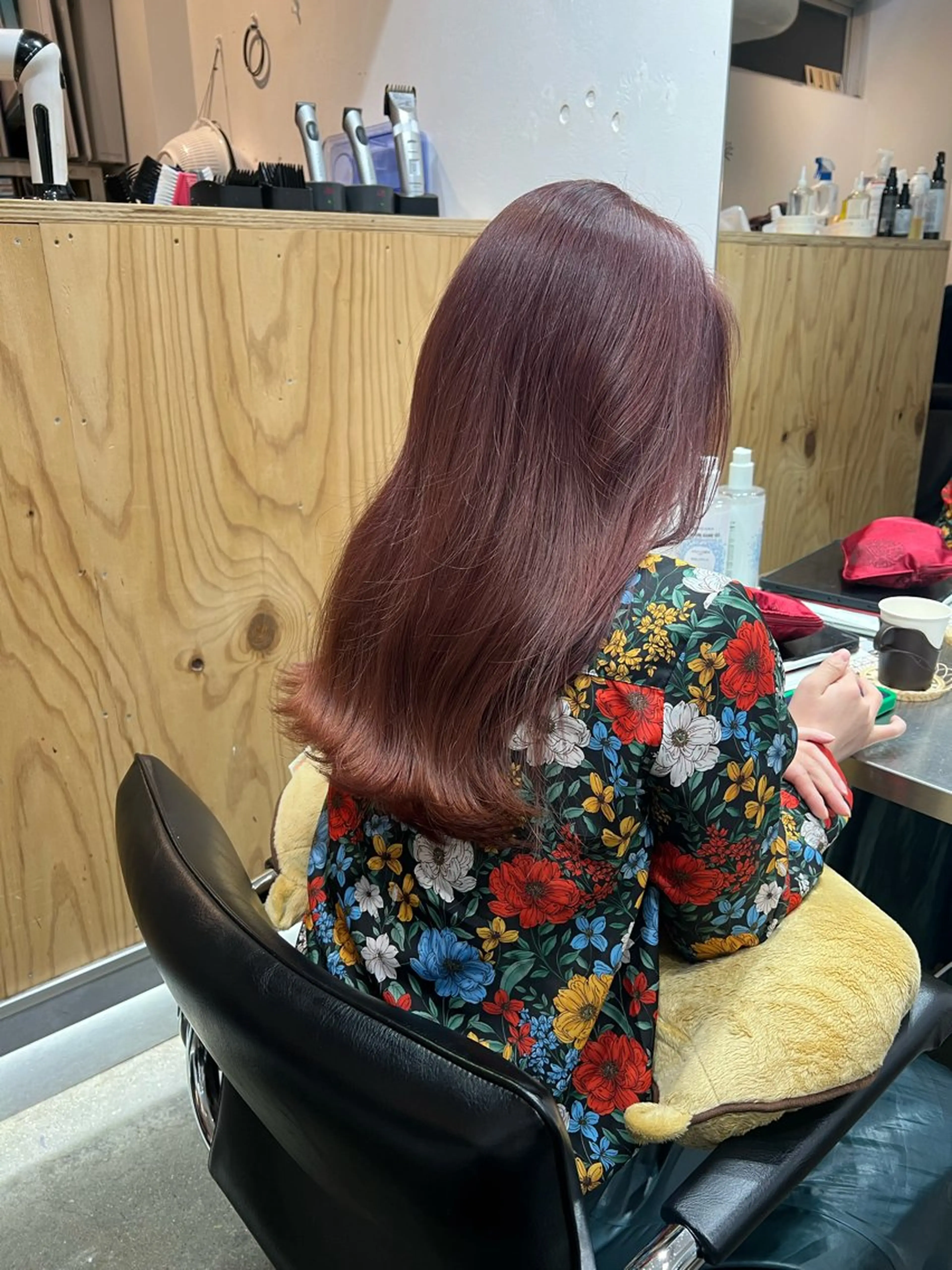 ロング カラー ブリーチ ケアカラー カシス 透明感カラー イルミナカラー ヘアカラー トリートメント ヘッドスパ ✨髪質改善矯正× ブリーチ✨YU-KIのヘアスタイル