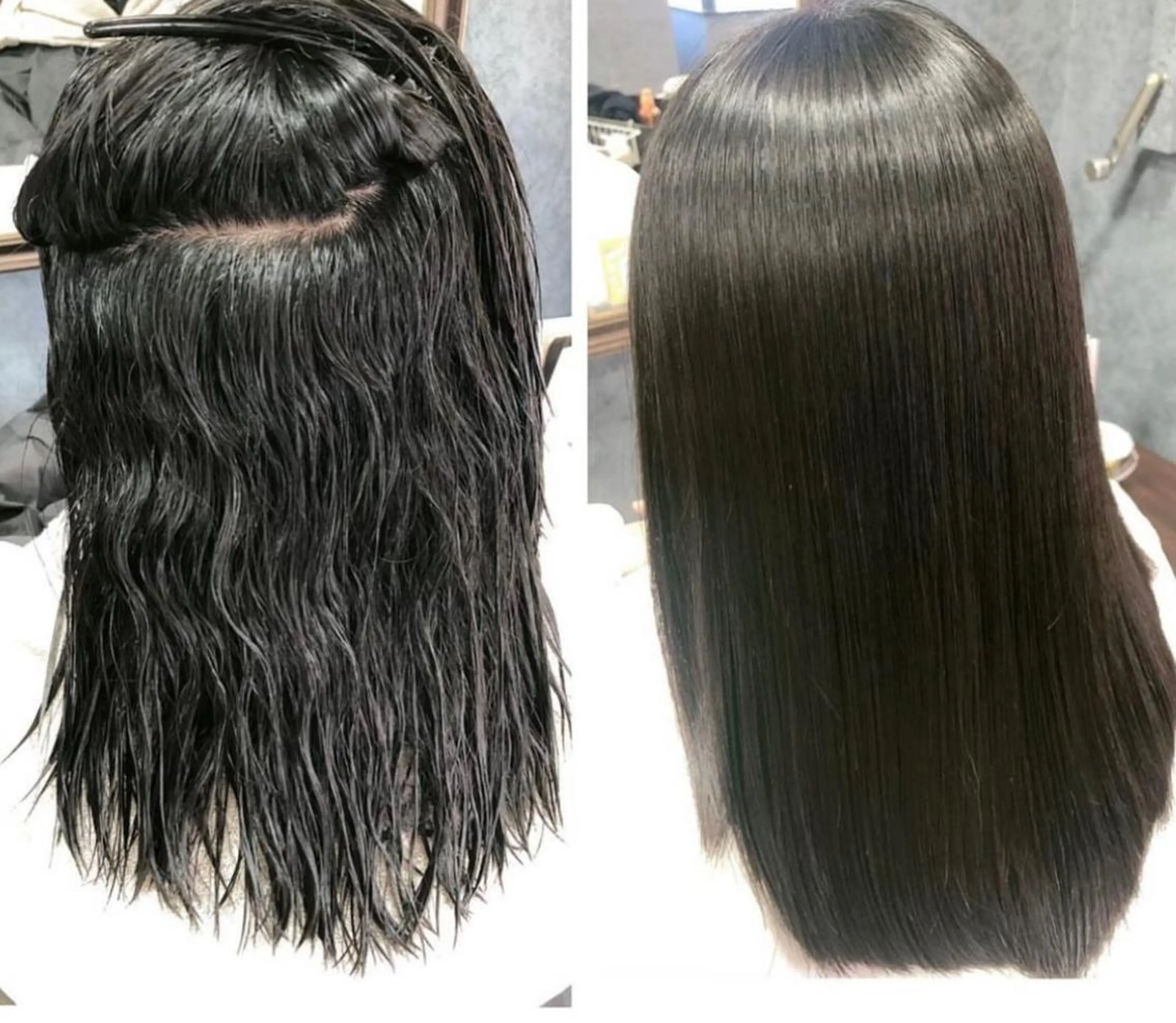 ロング 縮毛矯正 emu所属・小顔カット/レイヤー 美髪特化/千葉中央のヘアスタイル