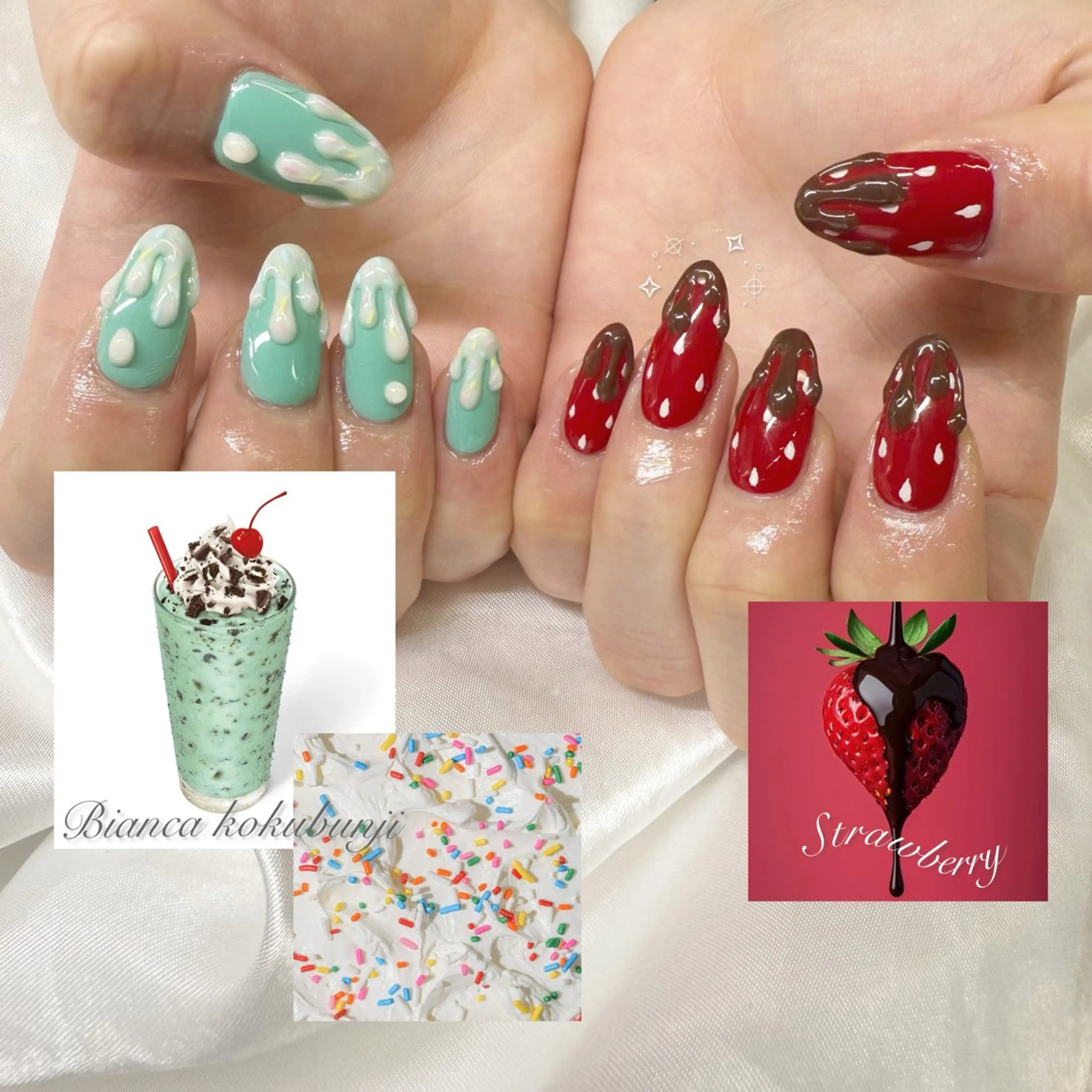 ネイル 持ち込み ハンドネイル Bianca☁国分寺 🤍店長/黒木愛美のネイルデザイン