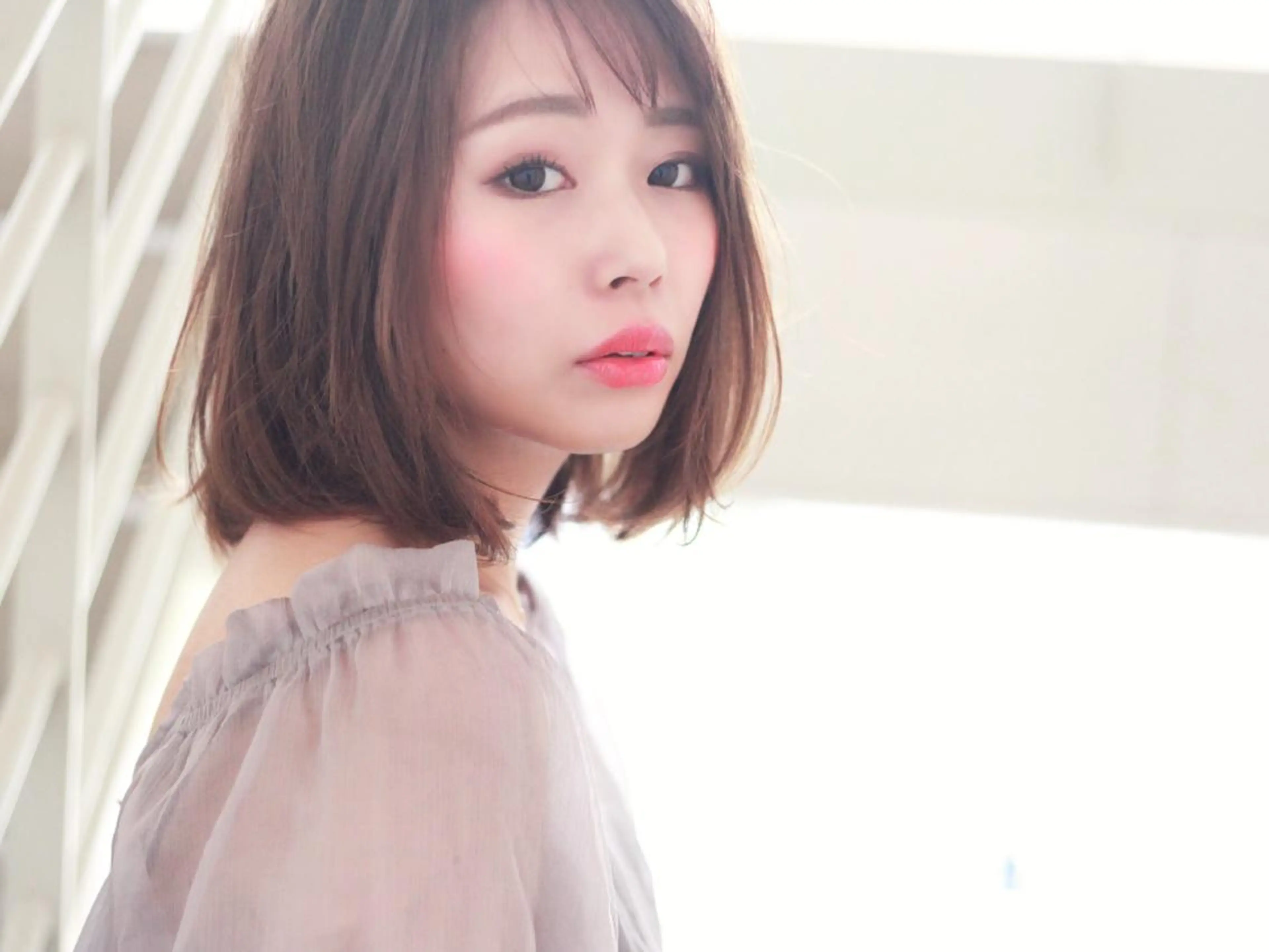 ミディアム カラー ヘアアレンジ glad hairのヘアスタイル