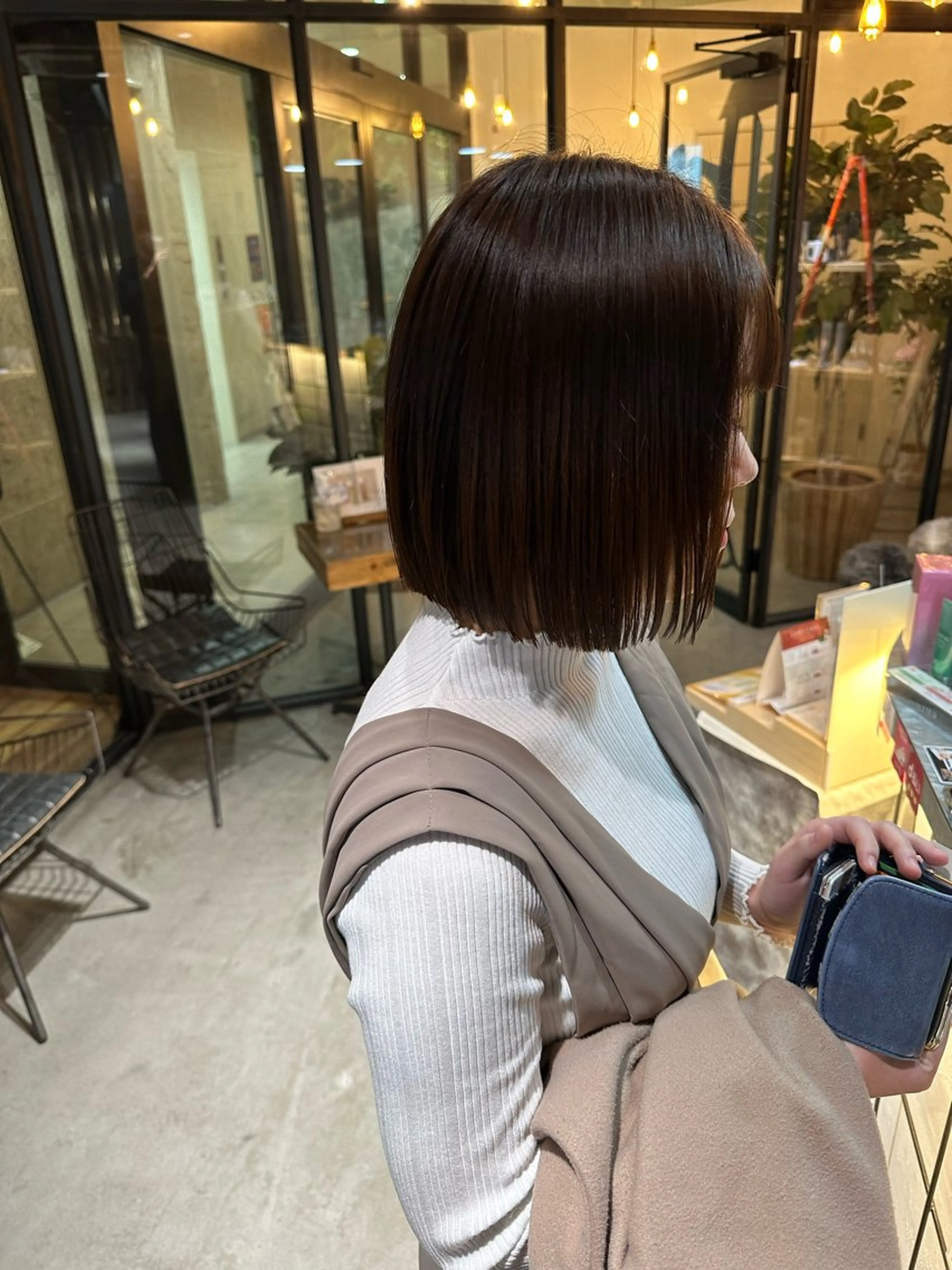 ミディアム ボブ カット 溜 一太のヘアスタイル