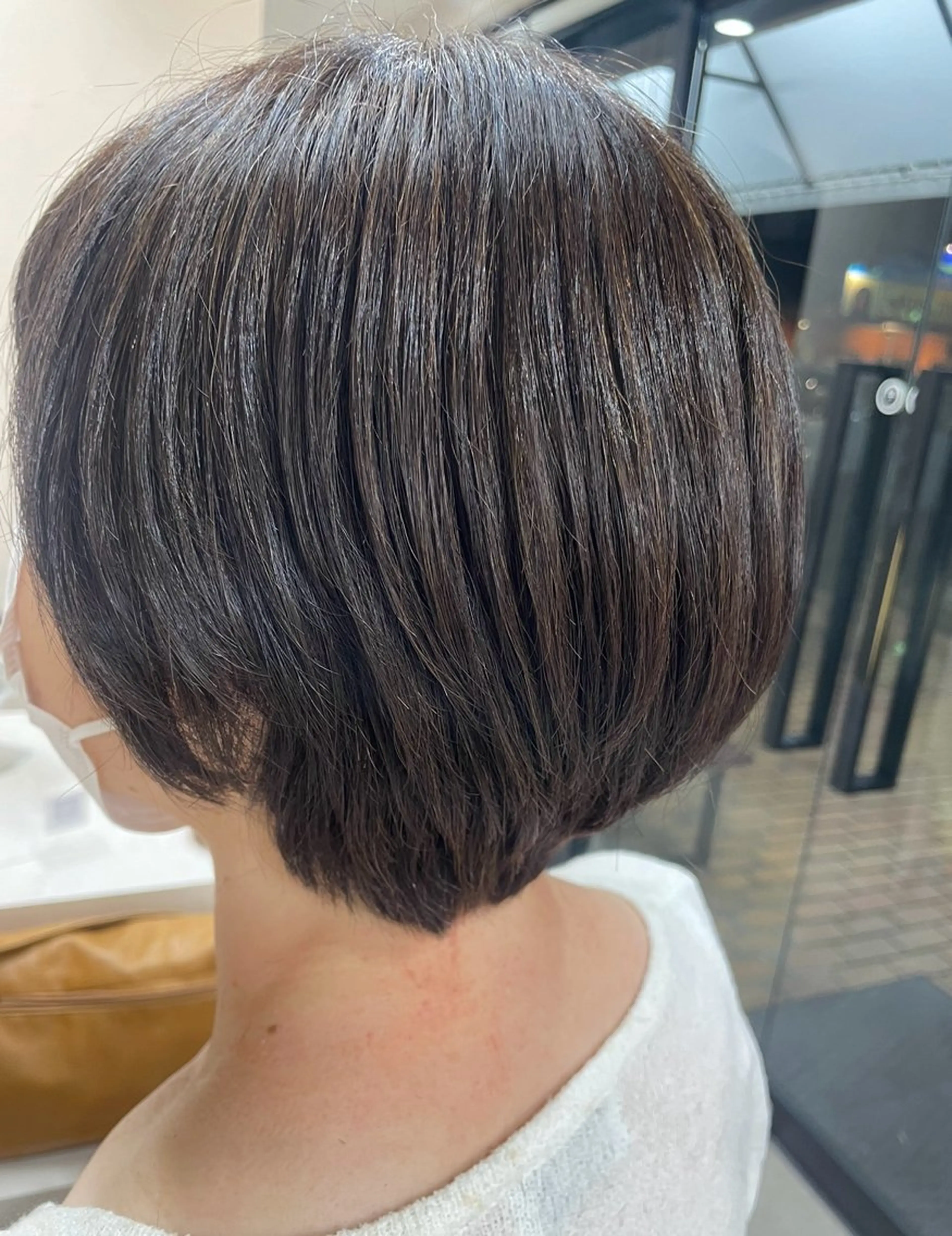 透明感カラー➕カット➕【艶】2stepトリートメント🩶【ショートカット】の写真