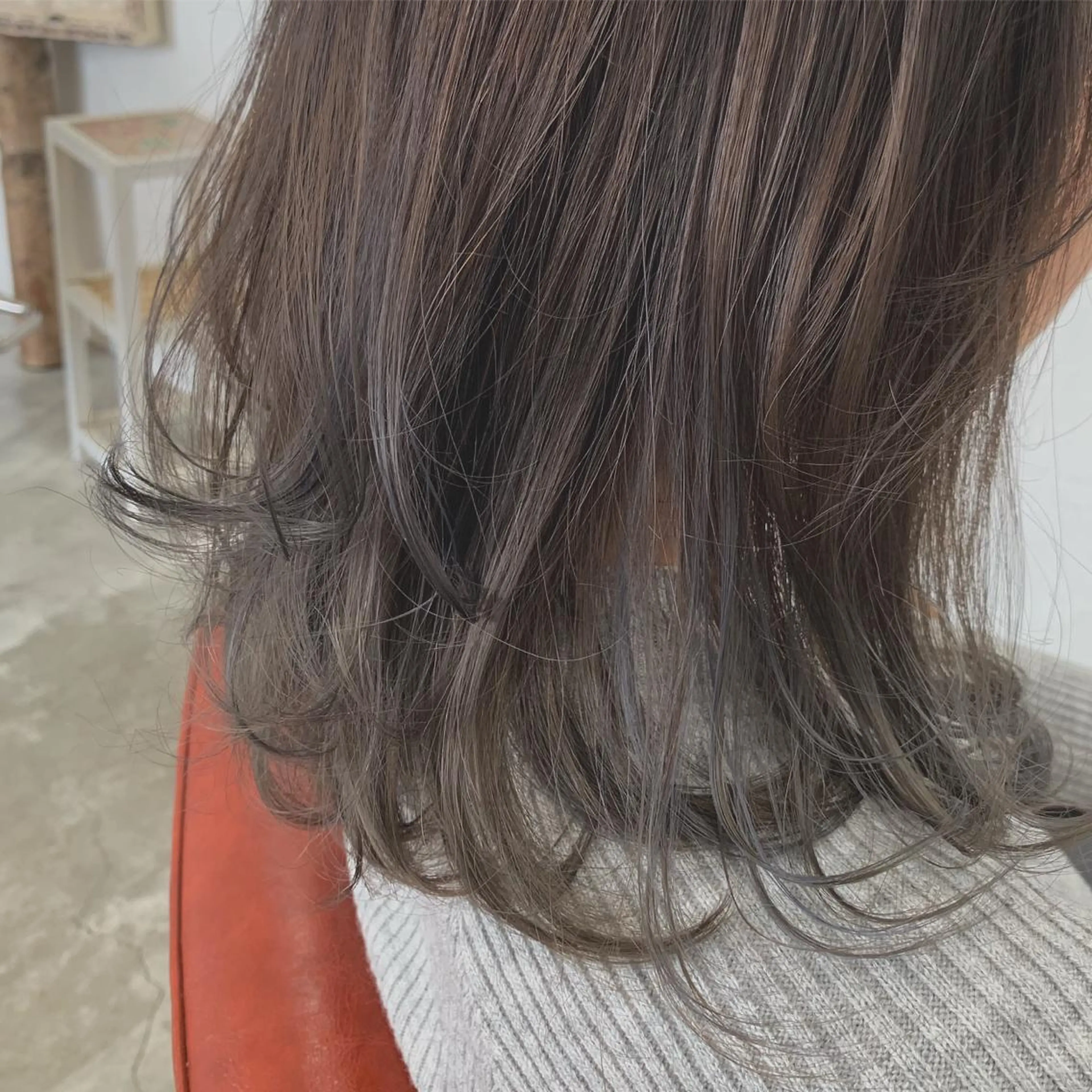 セミロング カラー カット ヘアカラー fio マナミのヘアスタイル