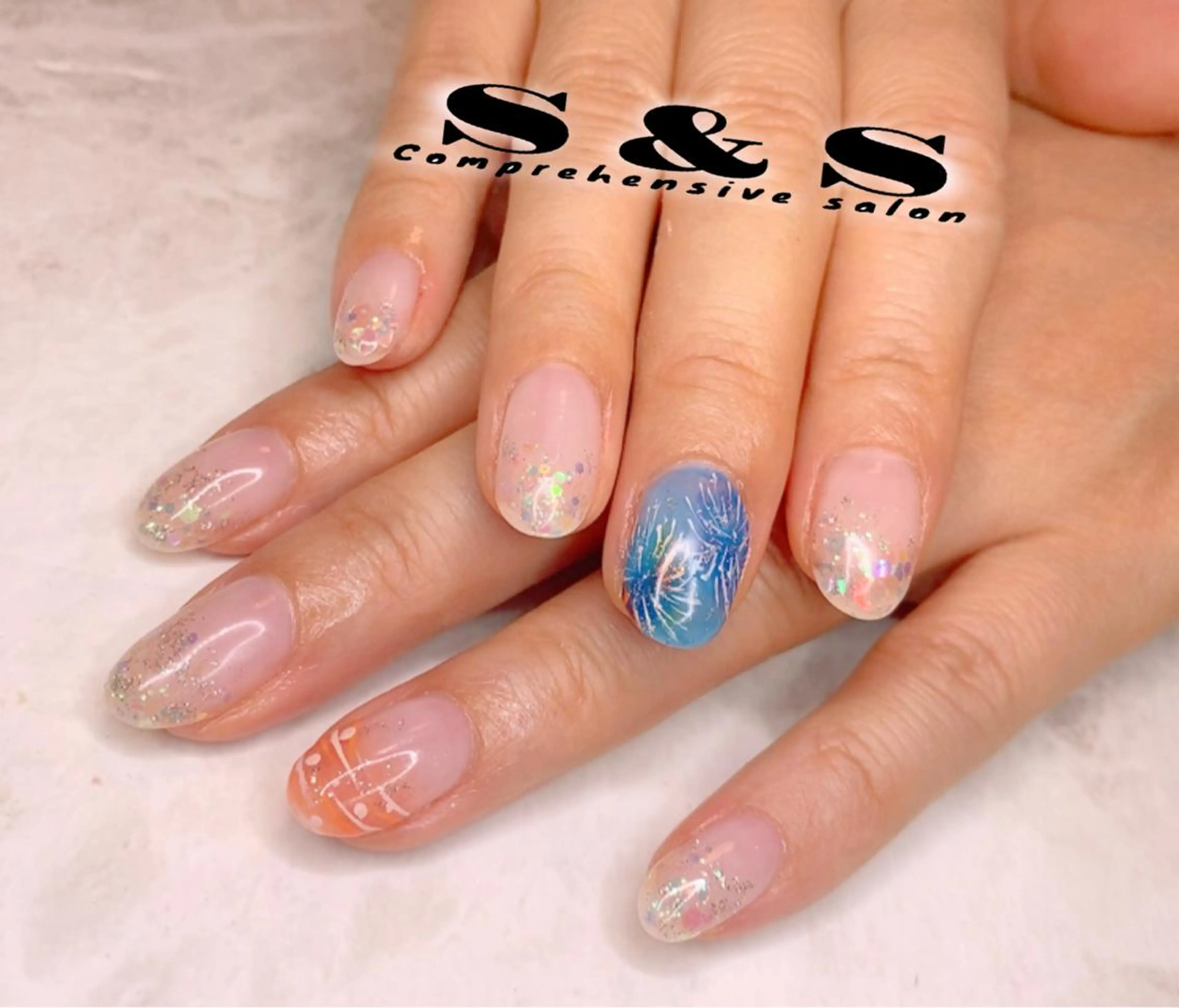 ネイル 長さ出し メンズネイル 持ち込み スカルプネイル S&S 村田小百合のネイルデザイン