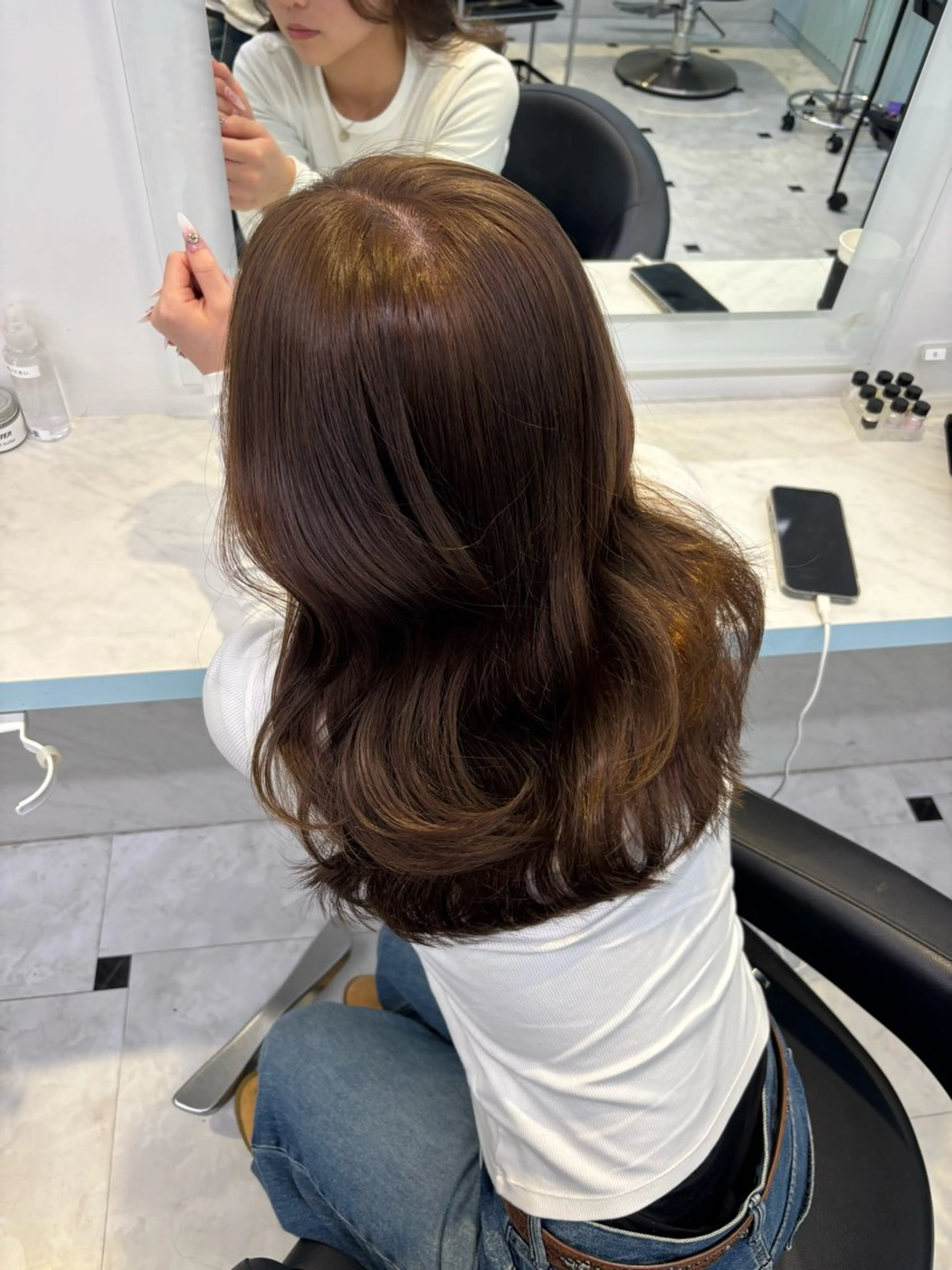 ロング ヘアカラー 似合わせcolor 🎀ʀɪɴᴏ🎶🪽のヘアスタイル