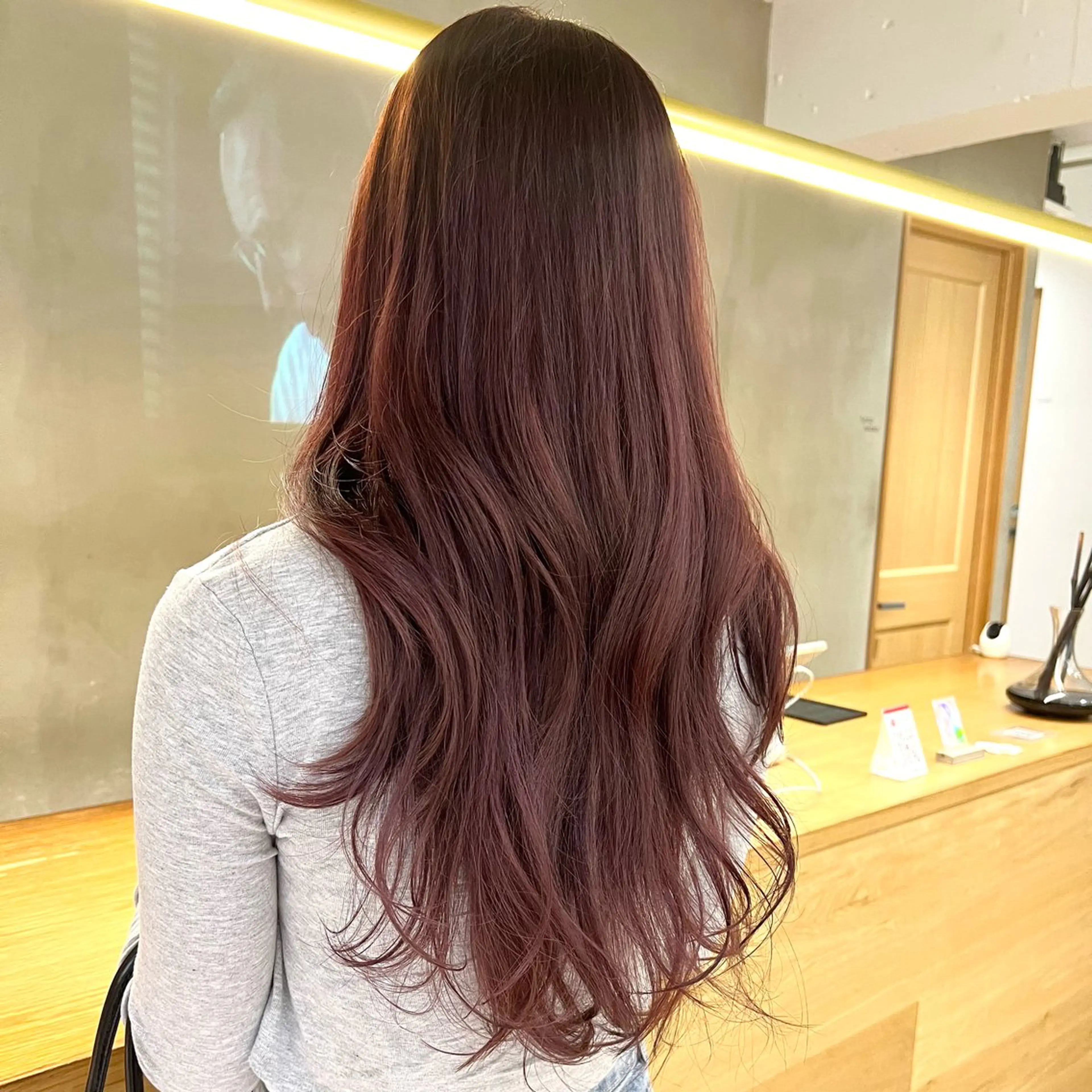 ロング カラー 透明感カラー カット ヘアカラー トリートメント レイヤーカット/暖色 カラー/mao🎀のヘアスタイル