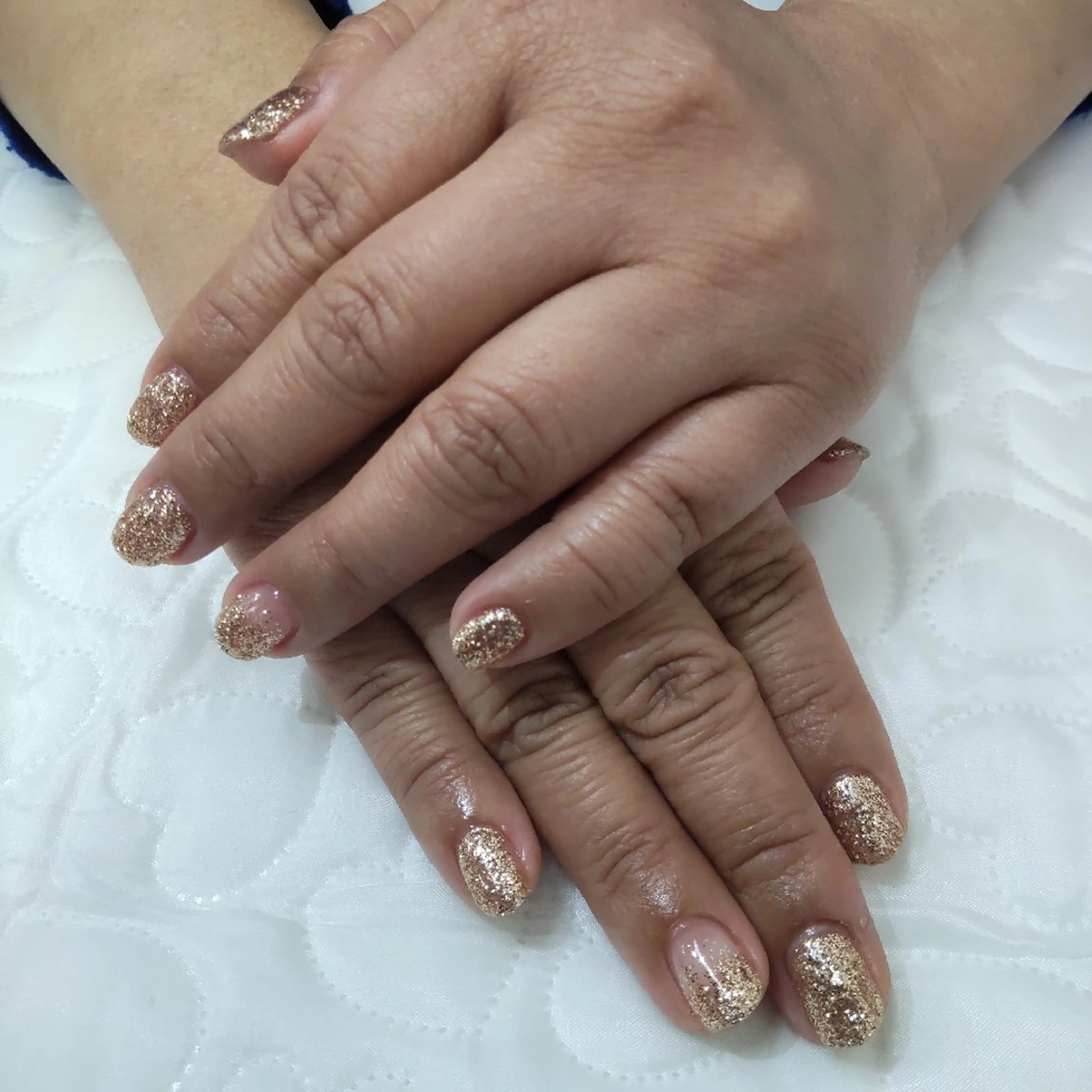 ネイル ゴールド ゴージャス ラメ(グリッター) セプトネイル やすむらのネイルデザイン