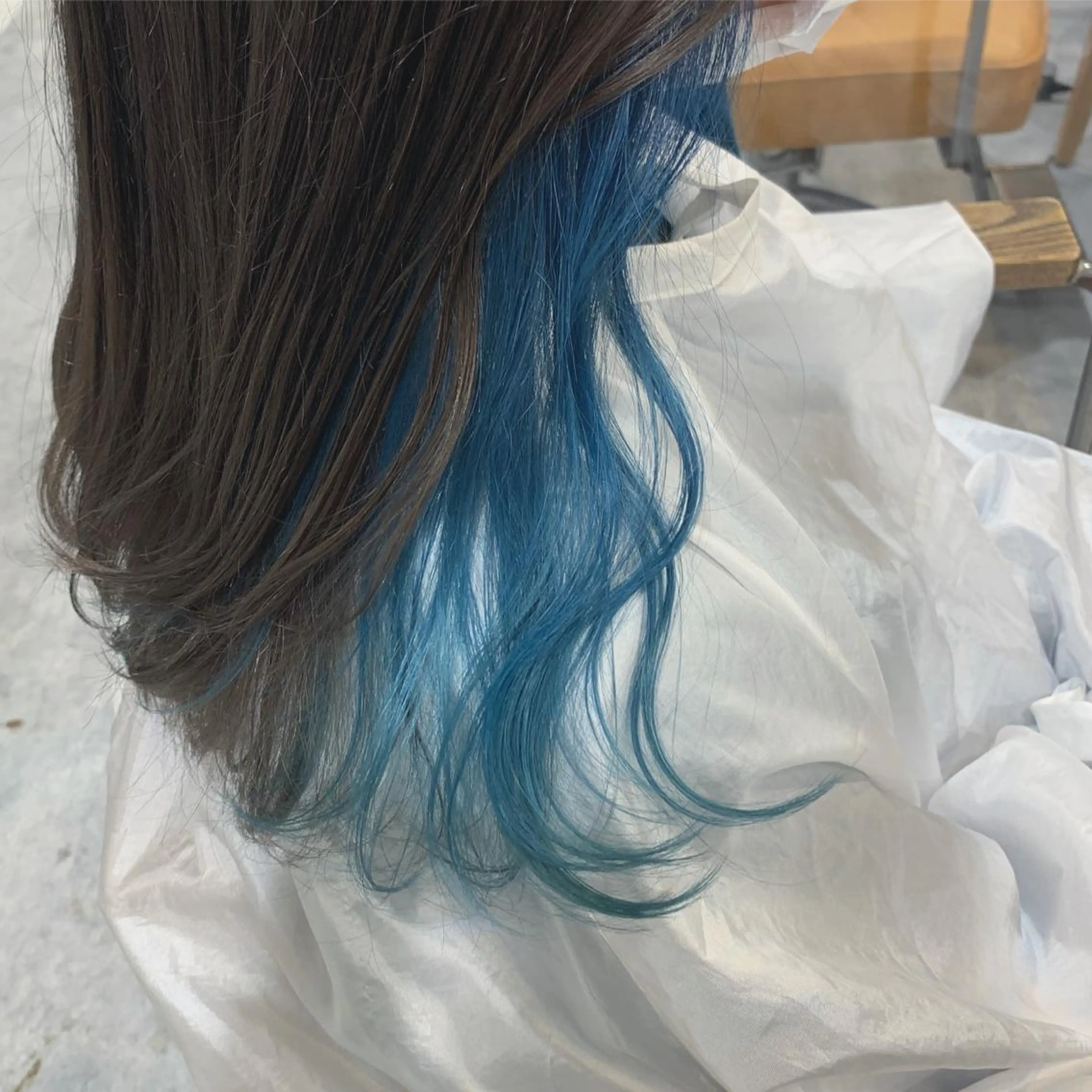 セミロング ヘアカラー ブリーチ/アレンジ 天満/chihiroのヘアスタイル