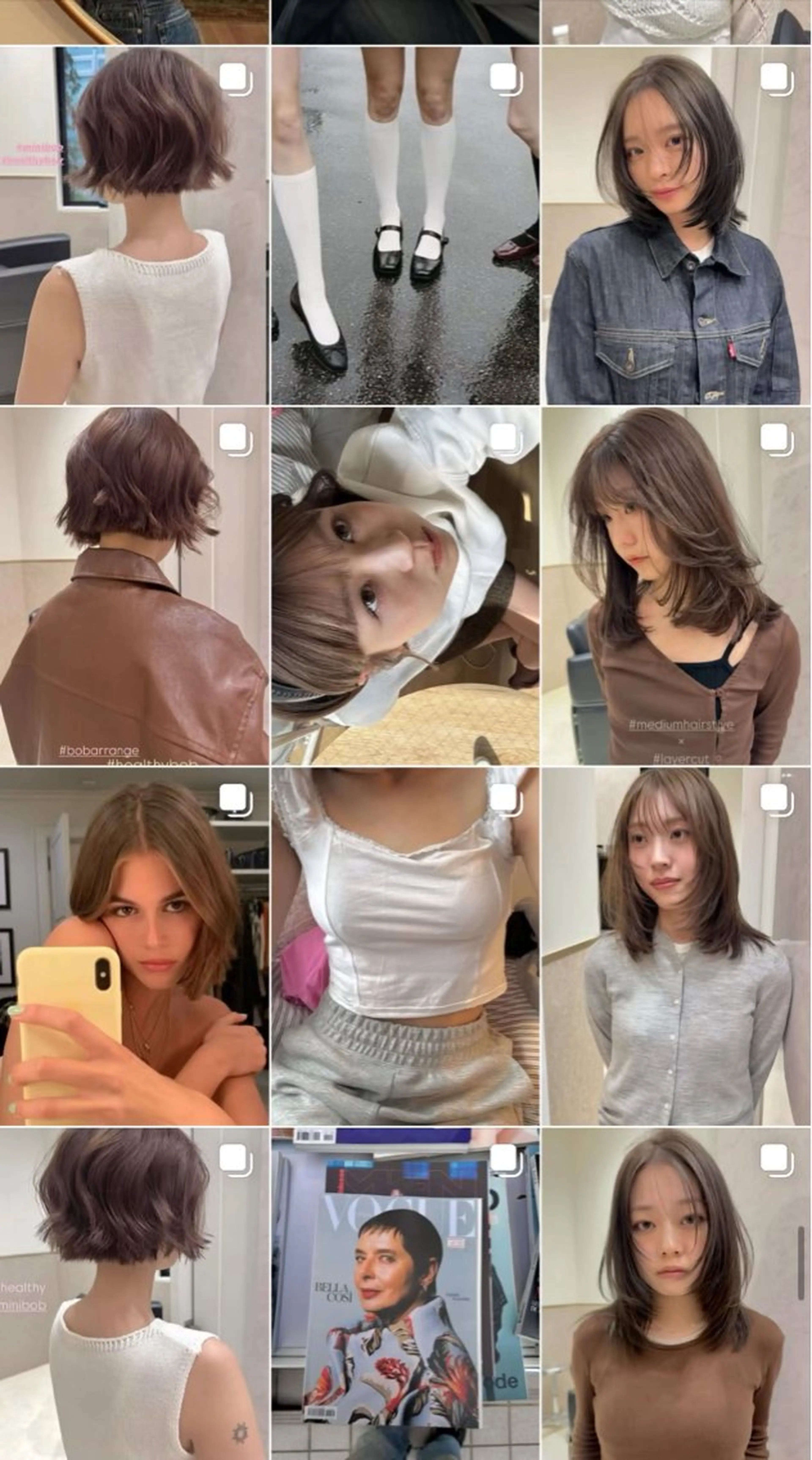 ミディアム ヘアカラー 捺葵 @72tomi__のヘアスタイル