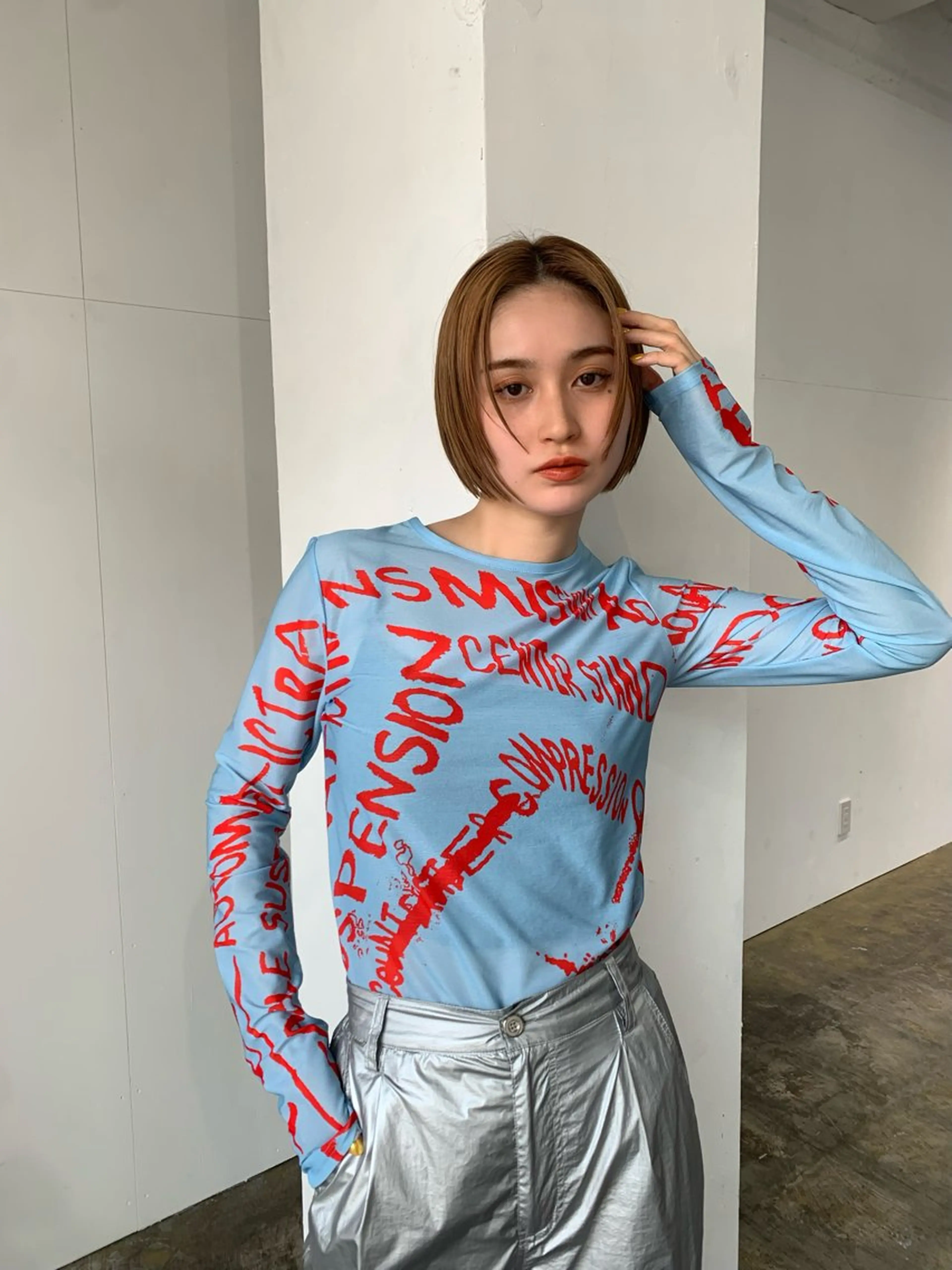 カラー ヘアカラー hinata /ハイトーンのヘアスタイル