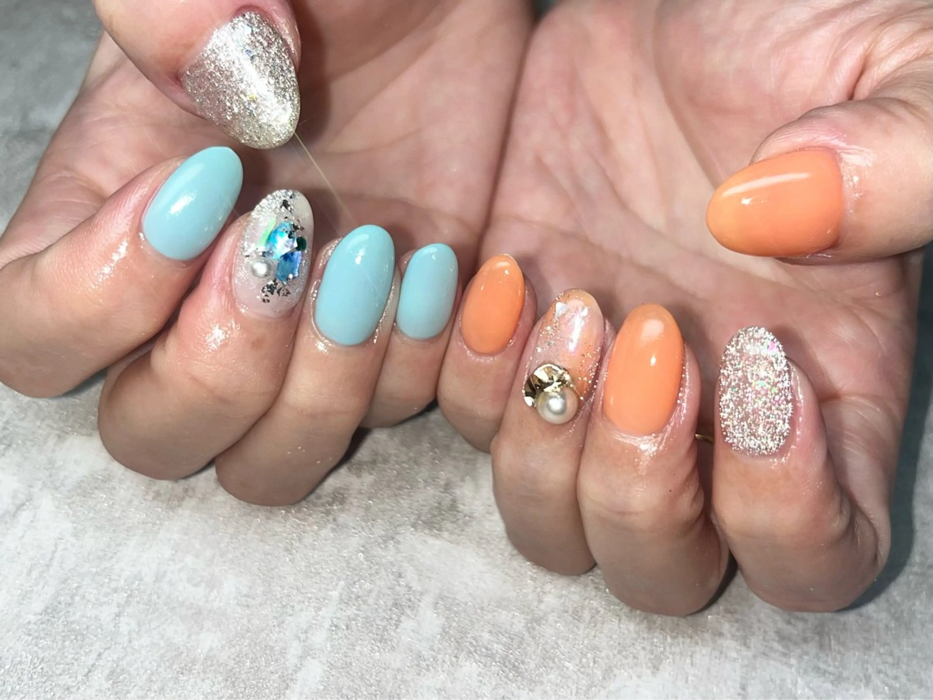 ネイル ハンドネイル Queennail 北堀江Yumiのネイルデザイン