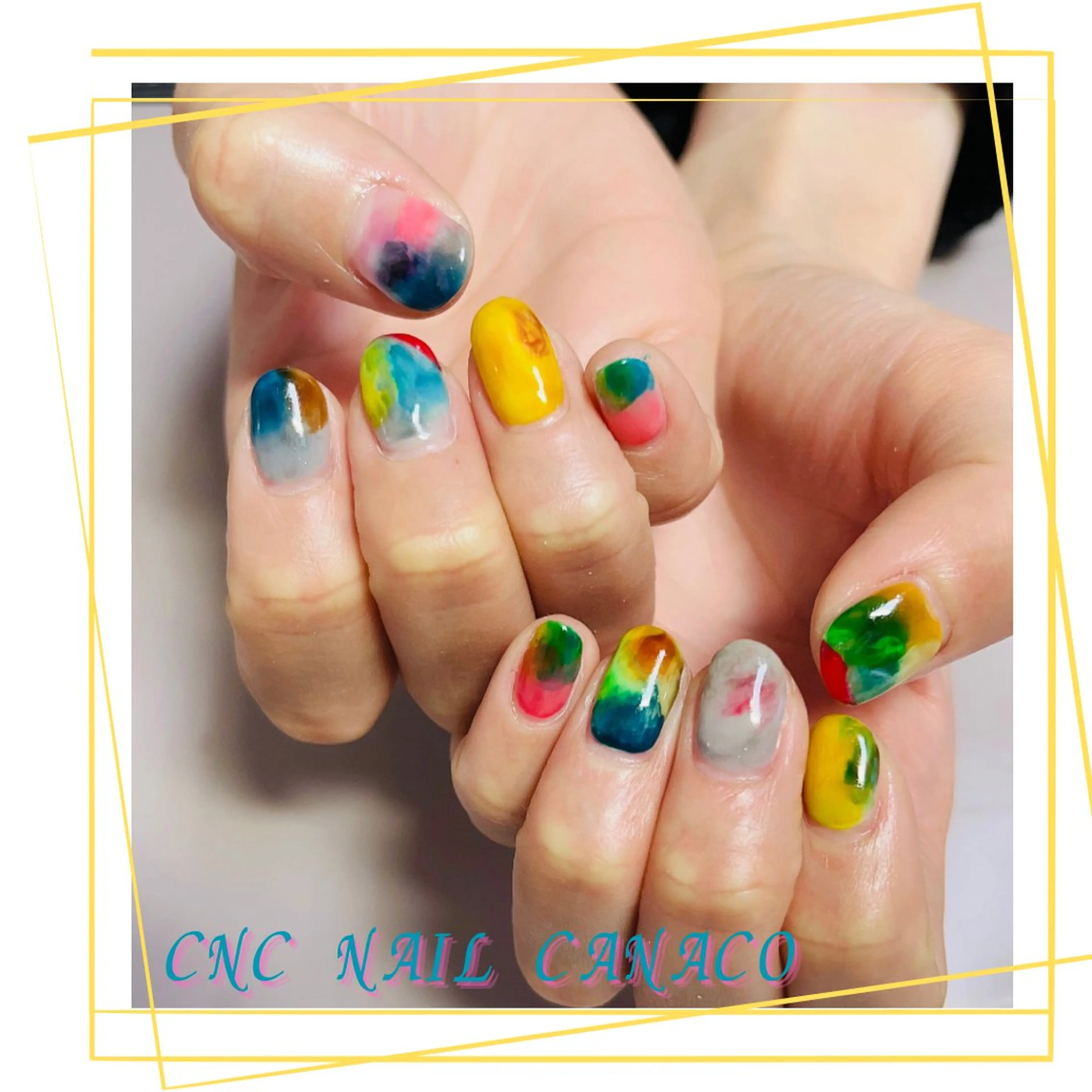 ネイル アートネイル 持ち込み ニュアンスネイル ストーンネイル ハンドネイル ハンドケア Felice所属・ベテランネイル cnc nailのネイルデザイン