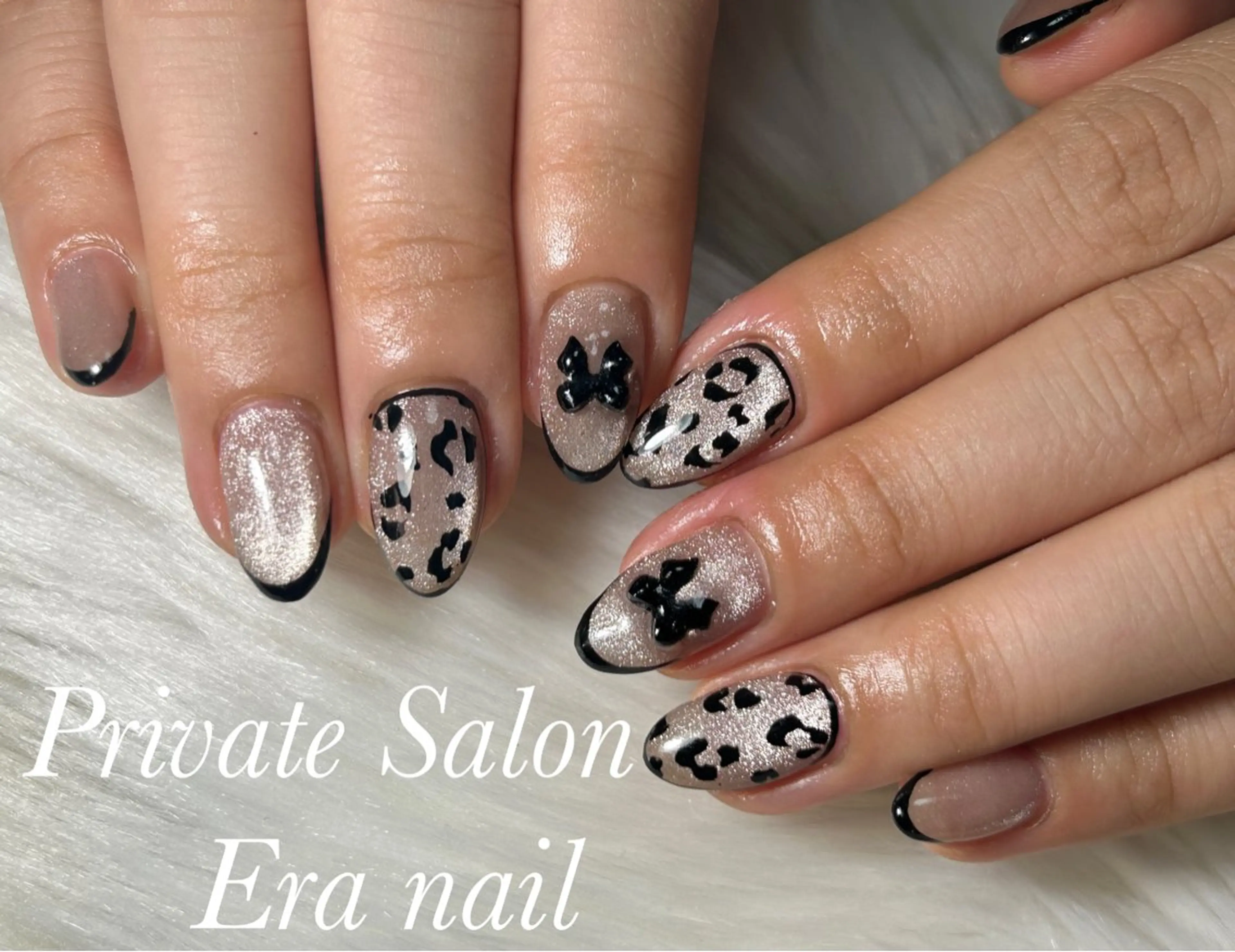 ネイル アニマル柄 ハンドネイル Era nailのネイルデザイン