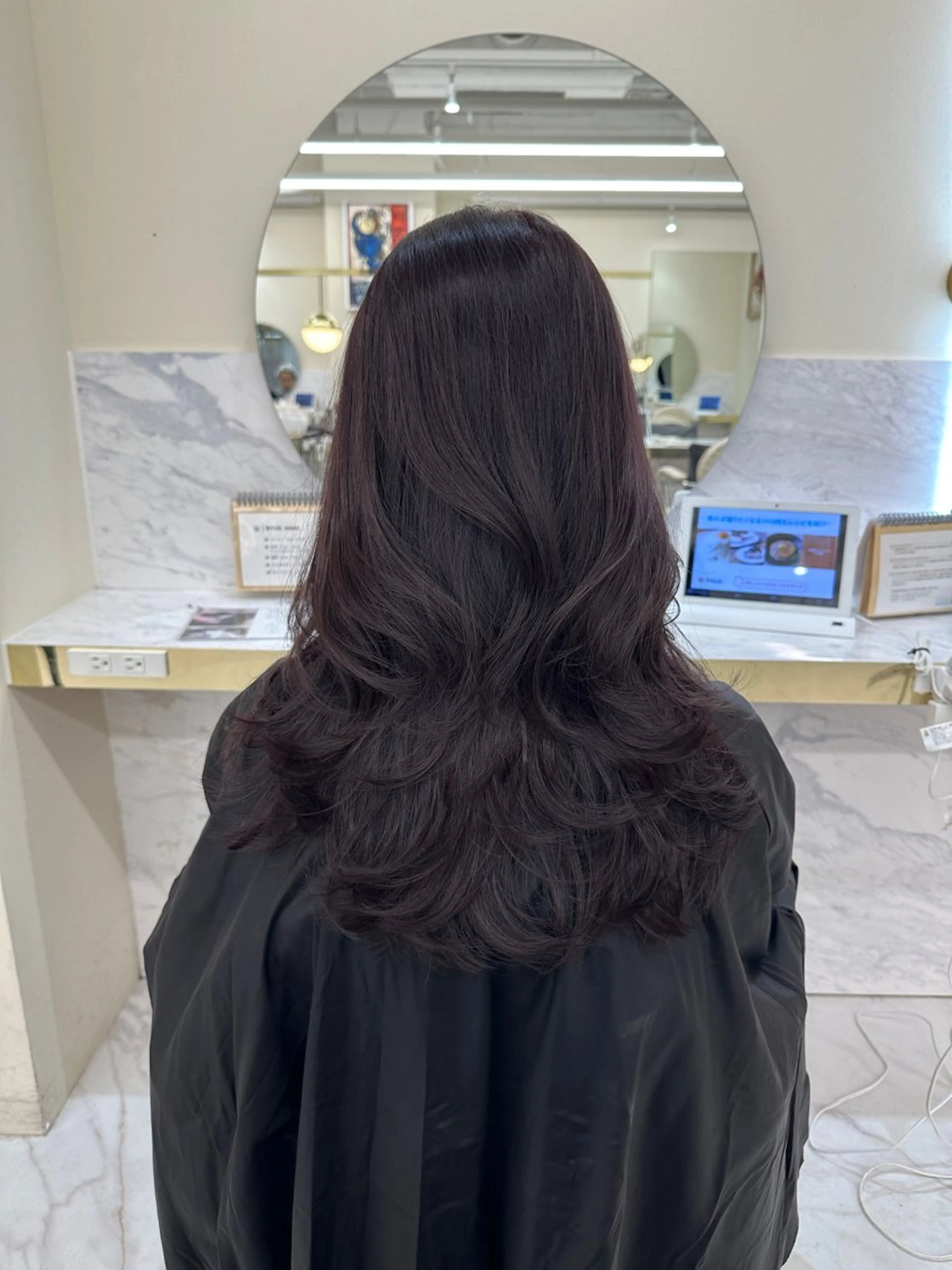 ロング レイヤーカット/髪質 改善/momo🎀のヘアスタイル