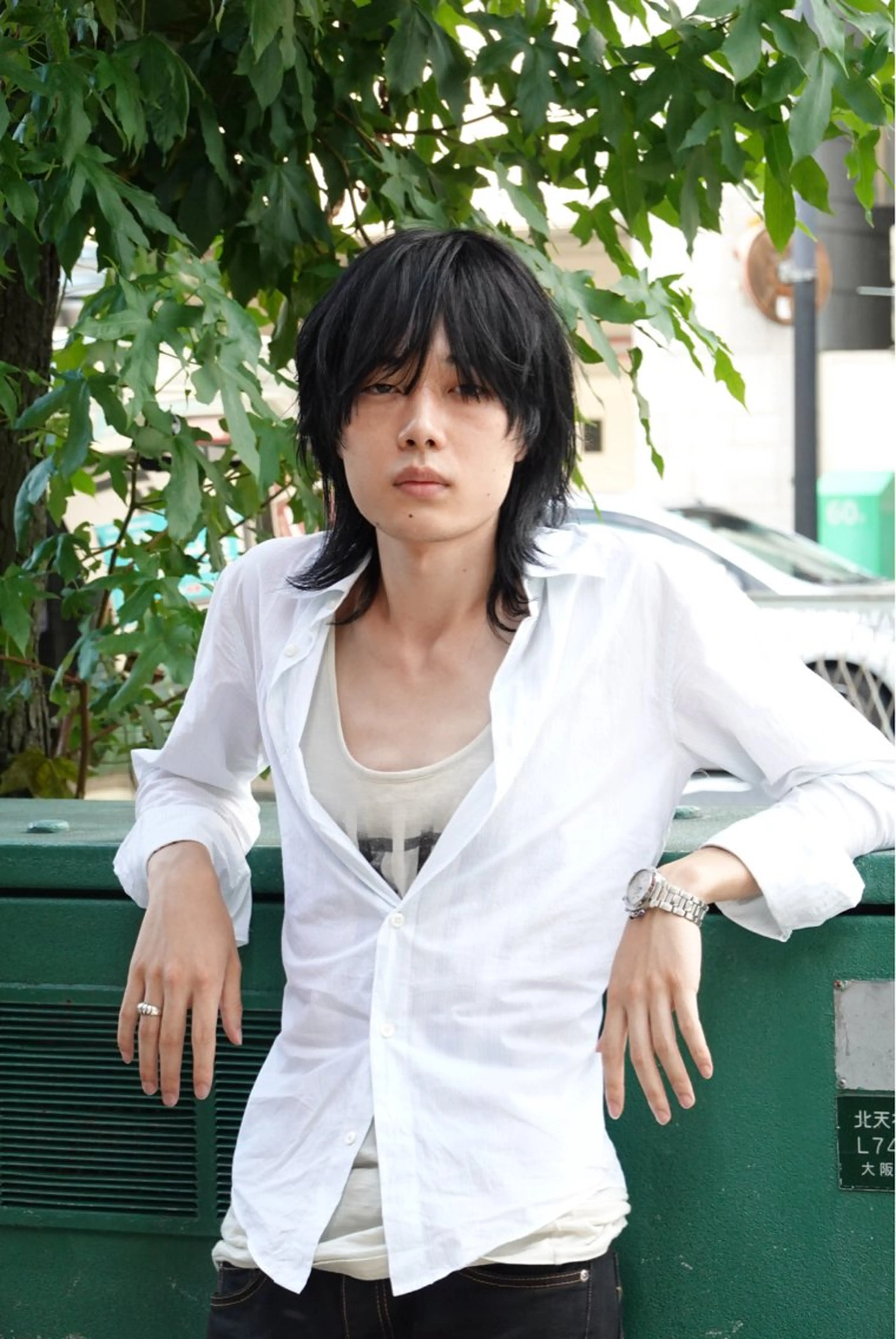 セミロング メンズ メンズカット/パーマ /ユアサシュンスケのヘアスタイル