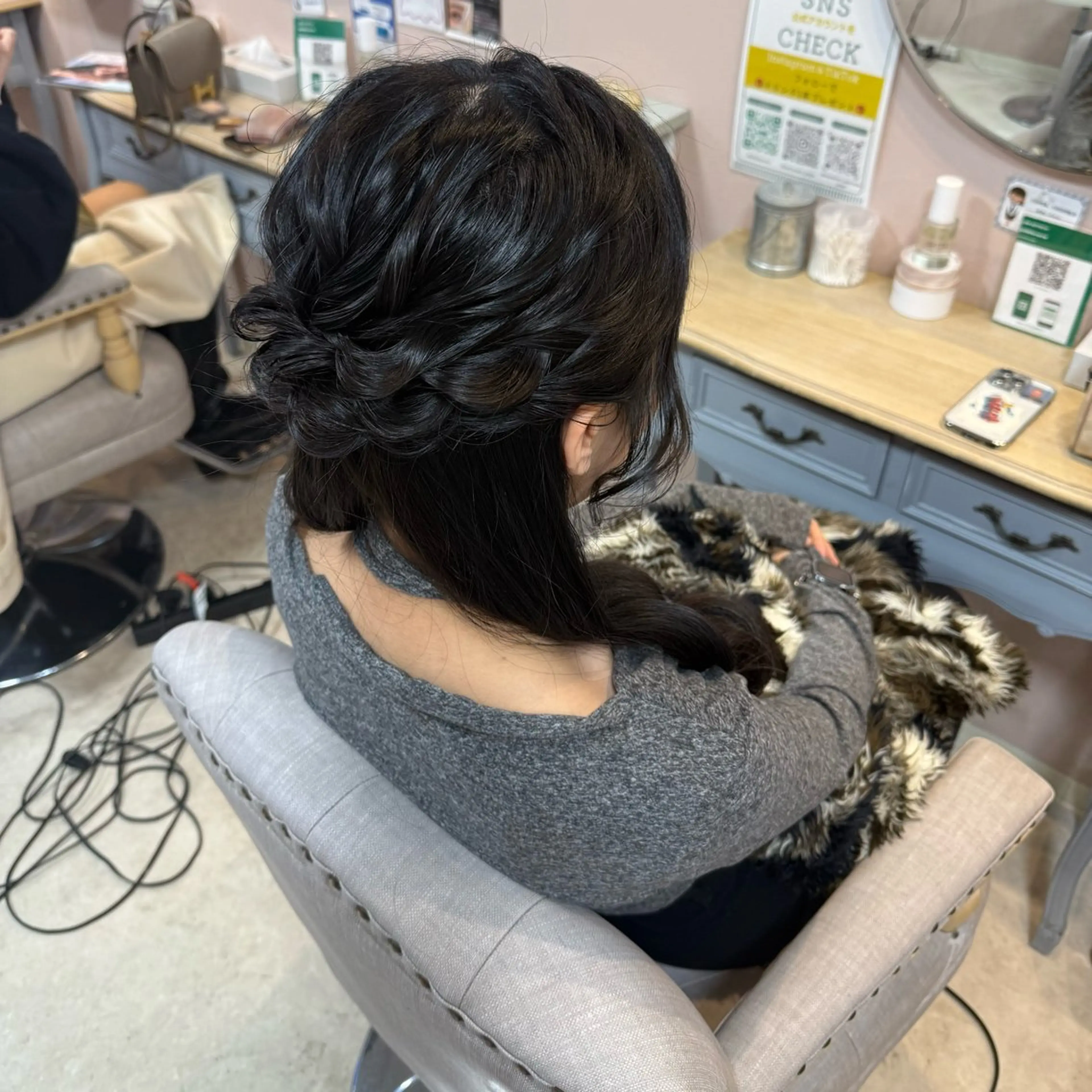 ふわふわハーフアップ(平日の16:30-18:00限定)の写真