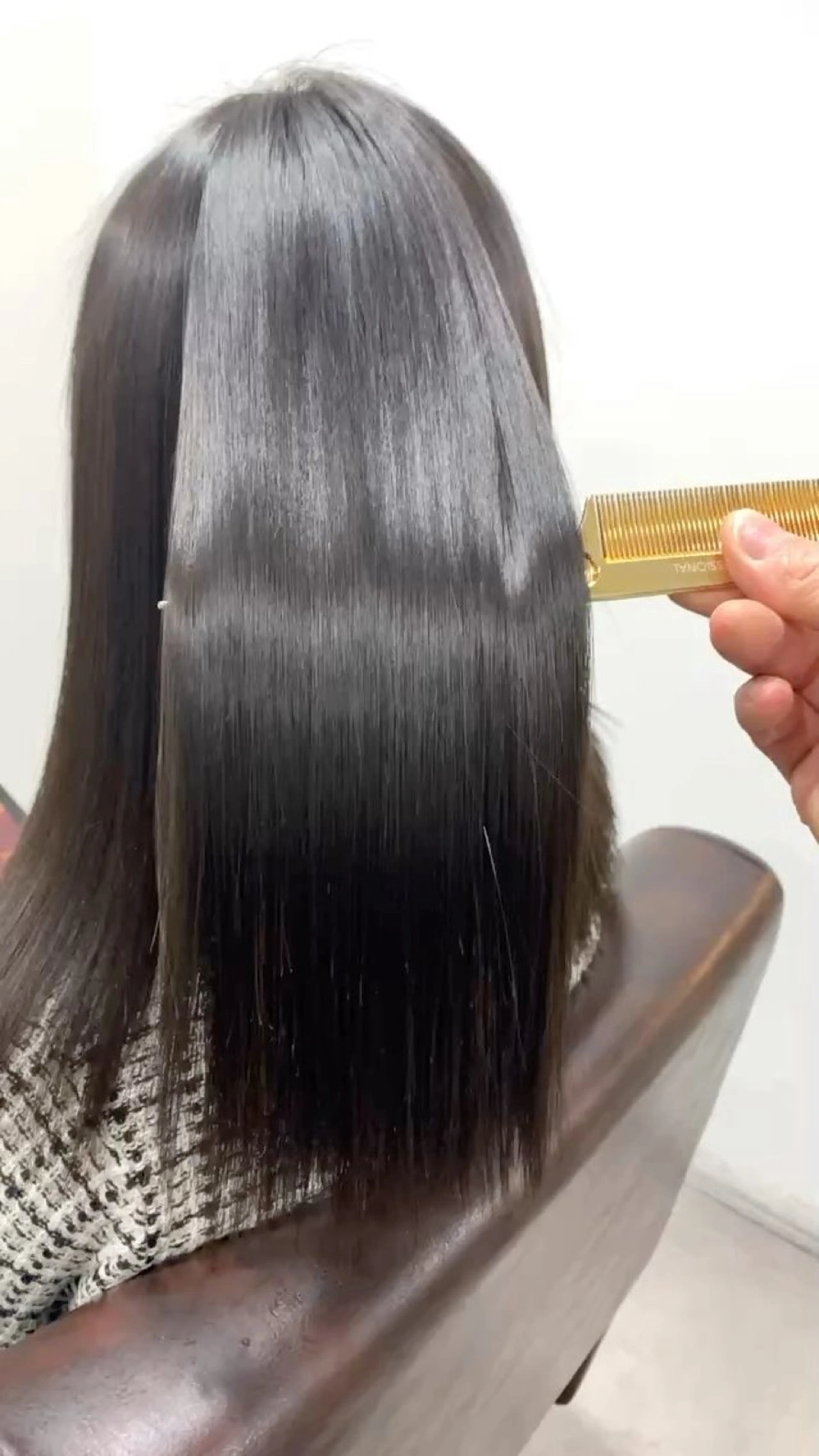 セミロング パーマ カット 縮毛矯正 トリートメント 中本 達也のヘアスタイル