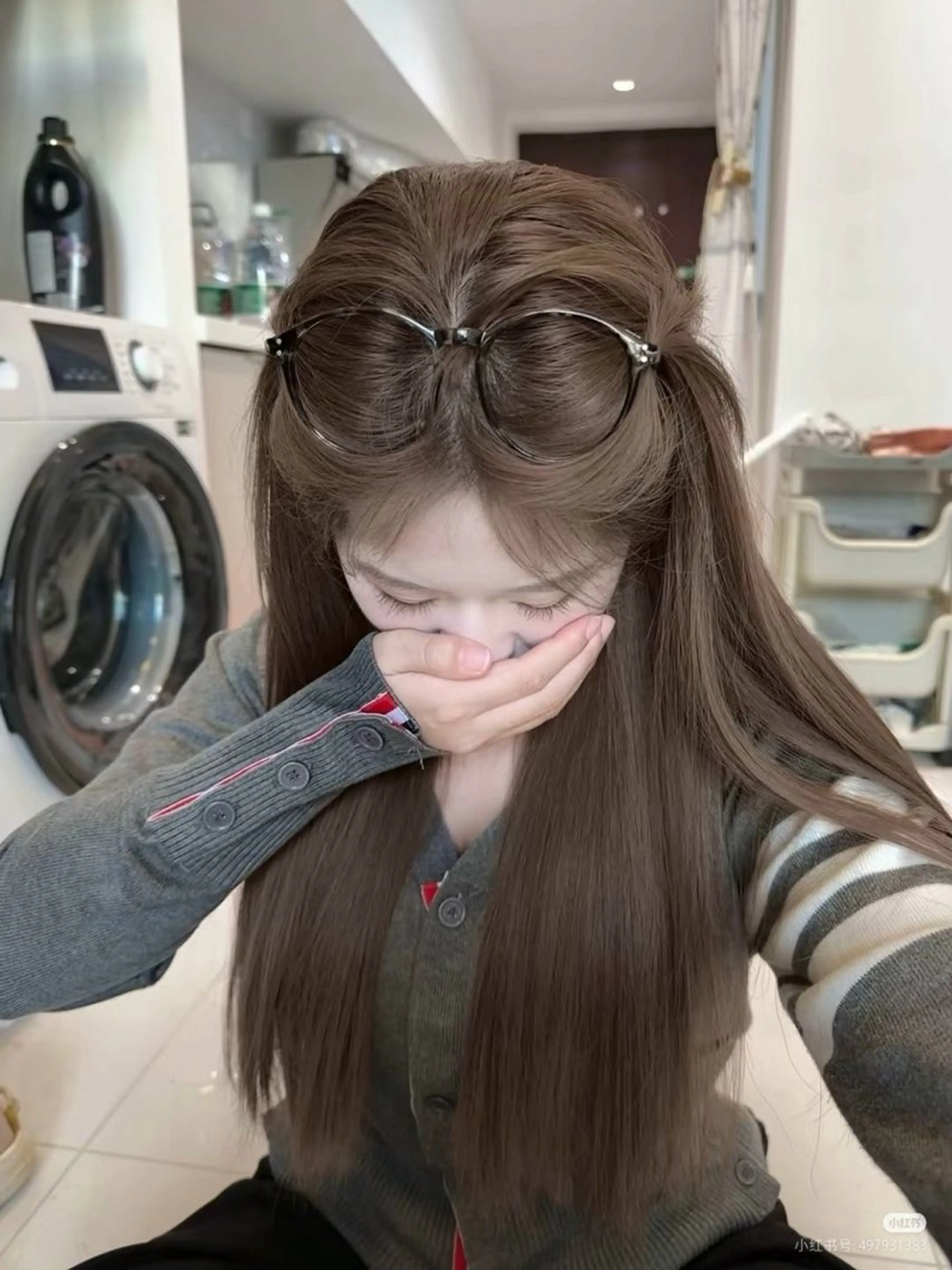 ロング カラー ヘアカラー トリートメント ヘアセット 透明感うる艶カラー 🤍MANAMIのヘアスタイル