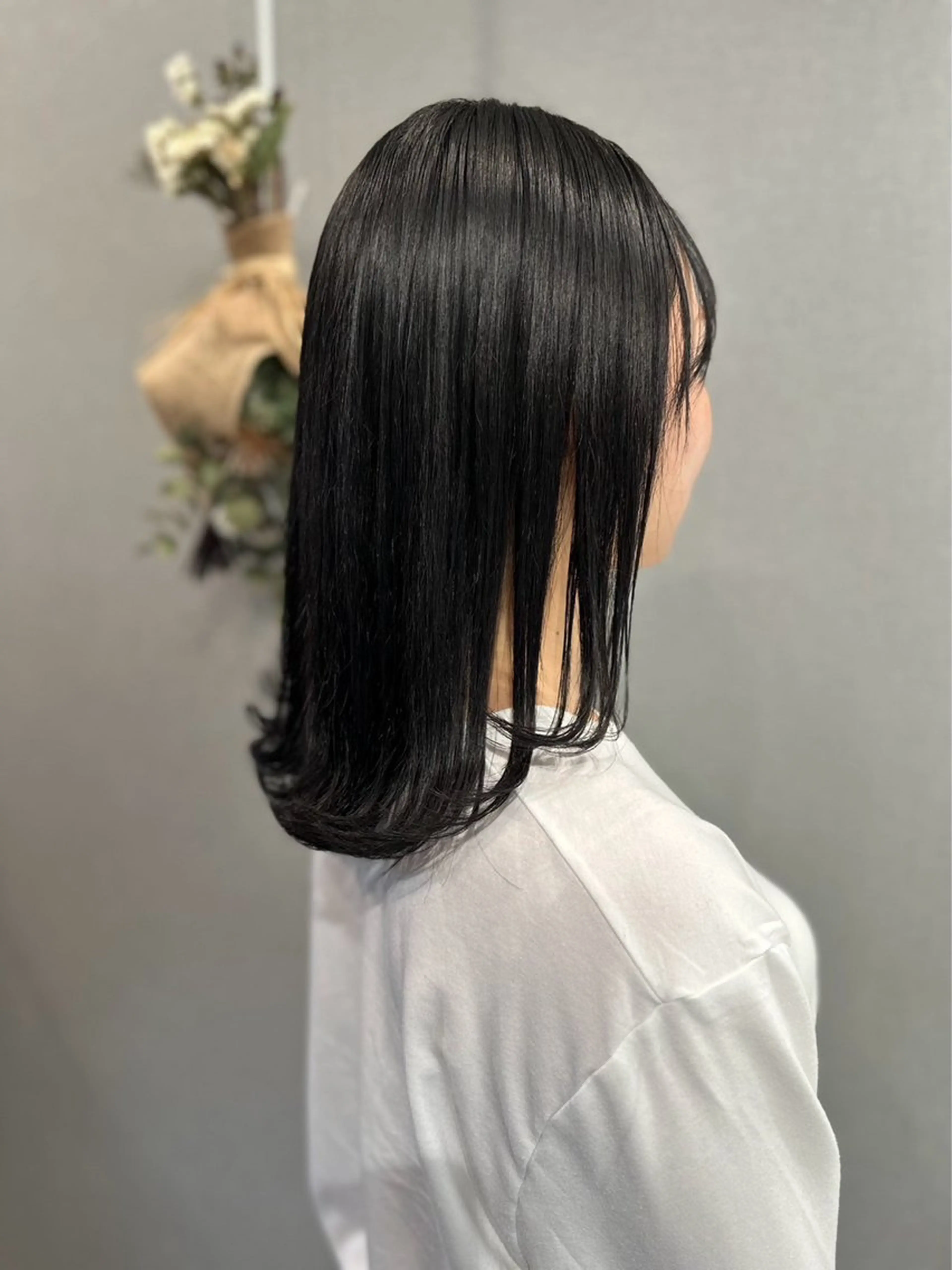 セミロング カラー カット ヘアカラー トリートメント K Harukaのヘアスタイル