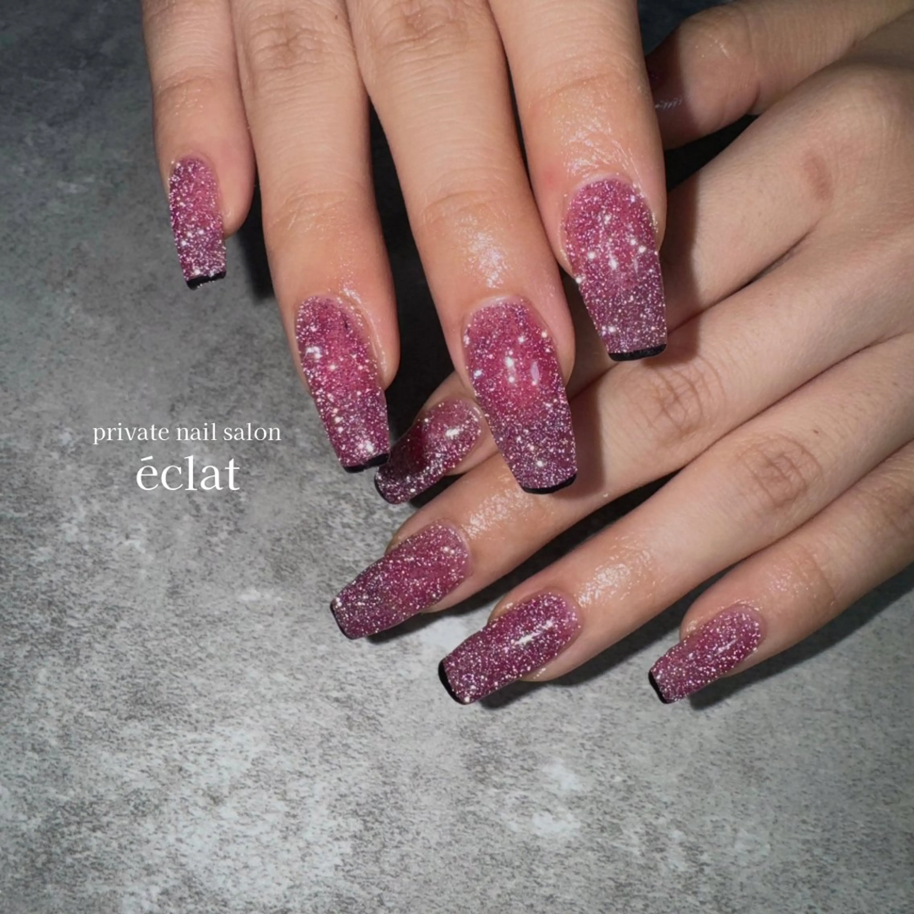 ネイル フラッシュネイル フレンチネイル nailsalon éclatのネイルデザイン