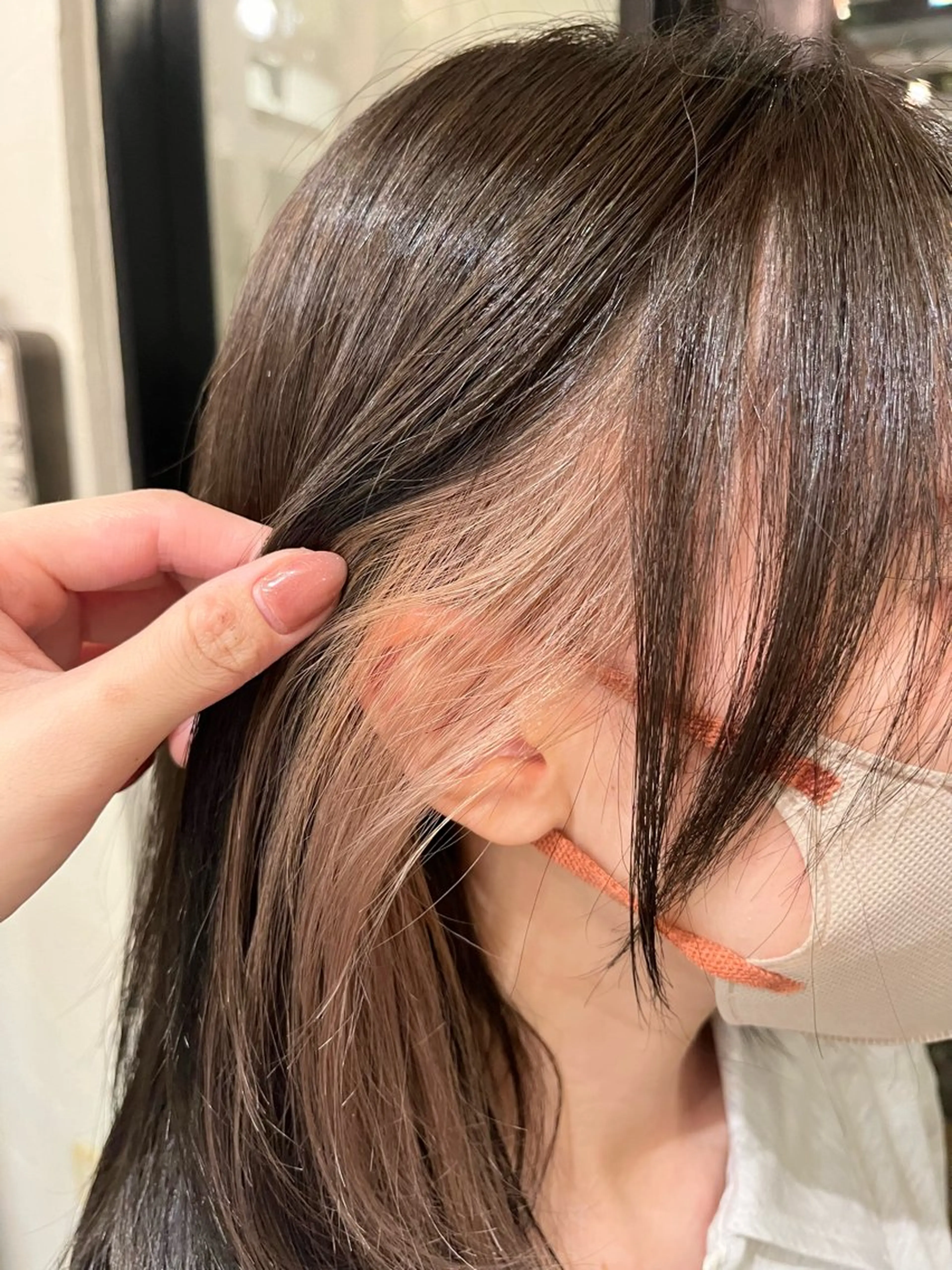 ミディアム Belle 並木通り店所属・rena/ パーマ/カラーのヘアスタイル