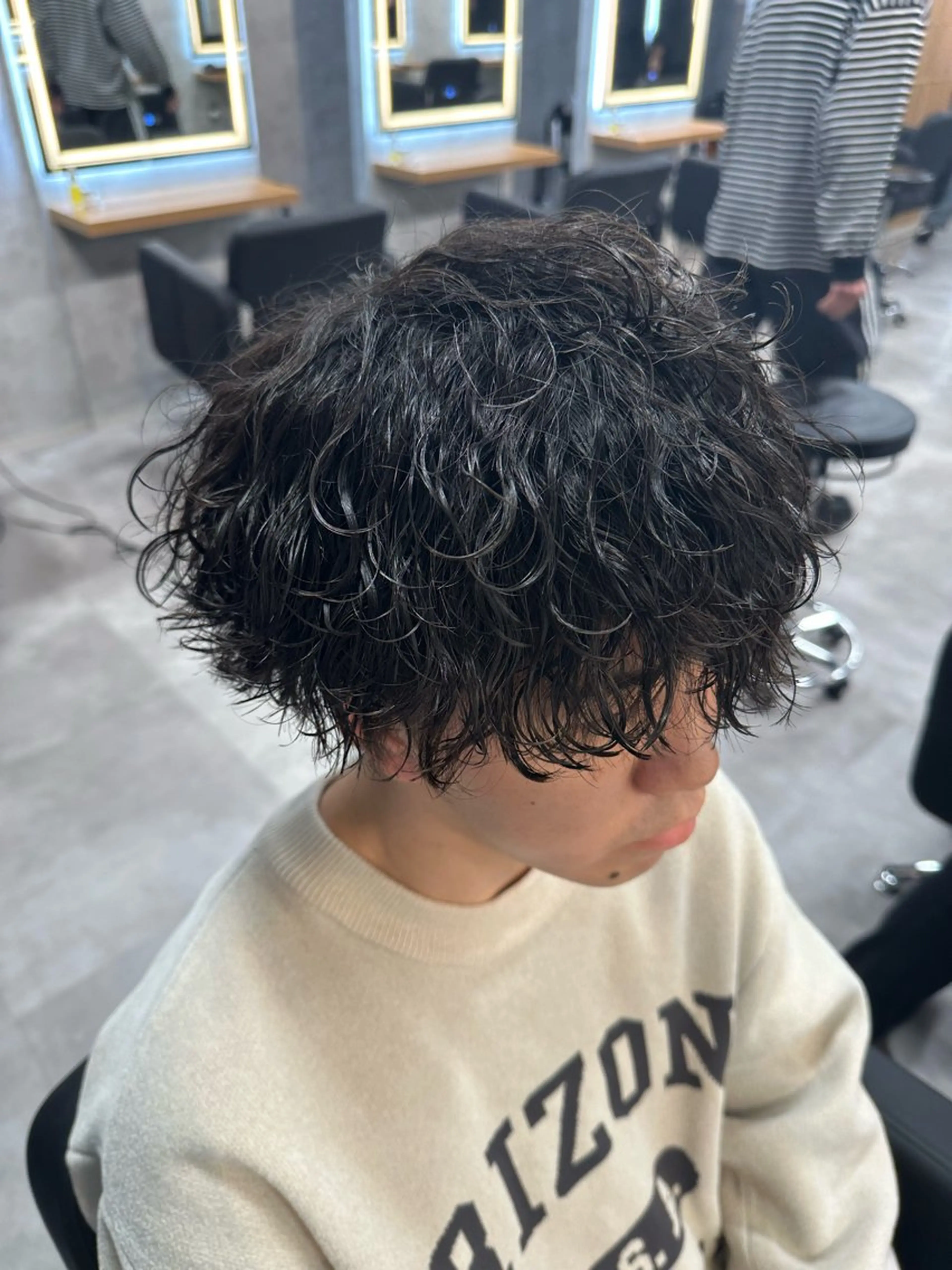 パーマ メンズ 波巻きパーマ カット パーマ 札幌美容室 /光👑のヘアスタイル